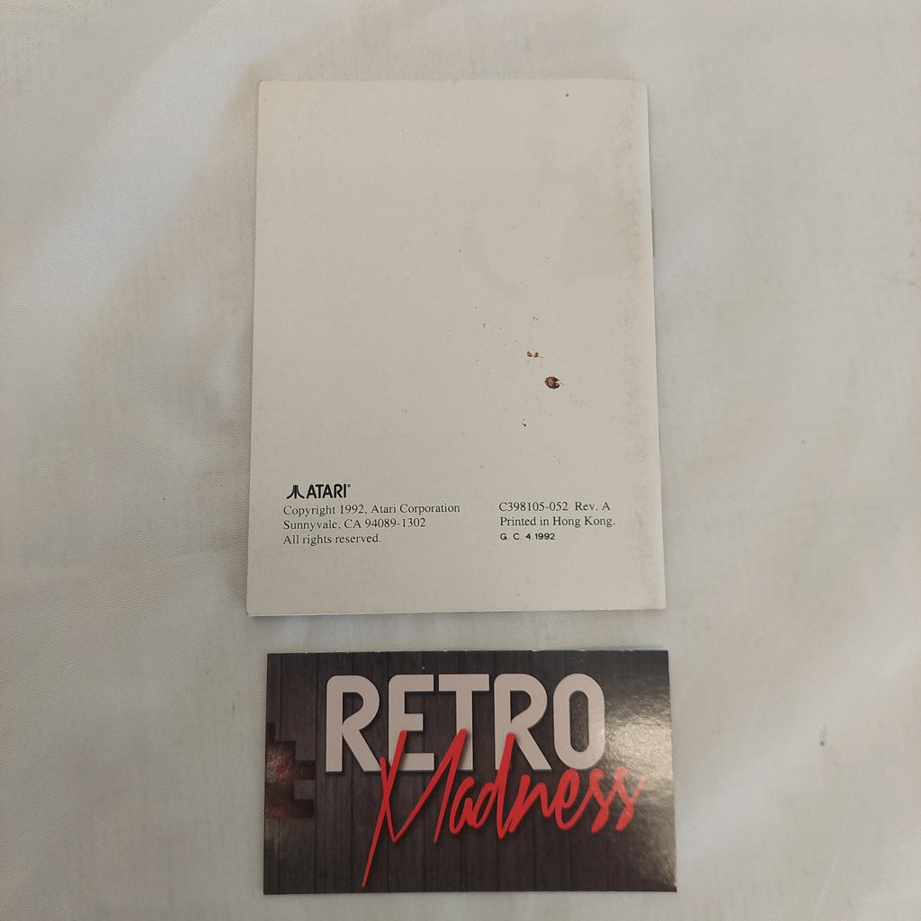 Vintage Atari Lynx Hockey Manual Only