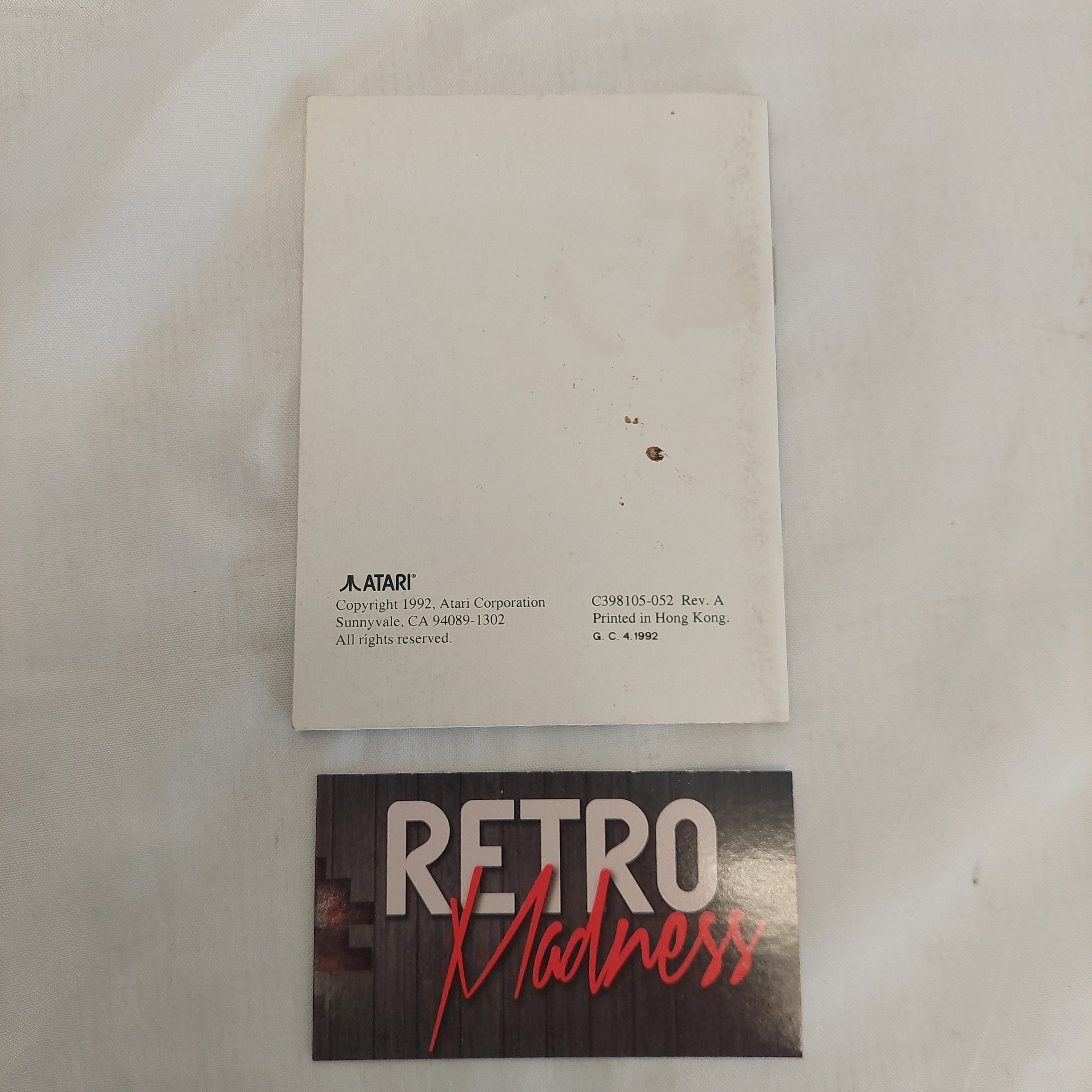 Vintage Atari Lynx Hockey Manual Only