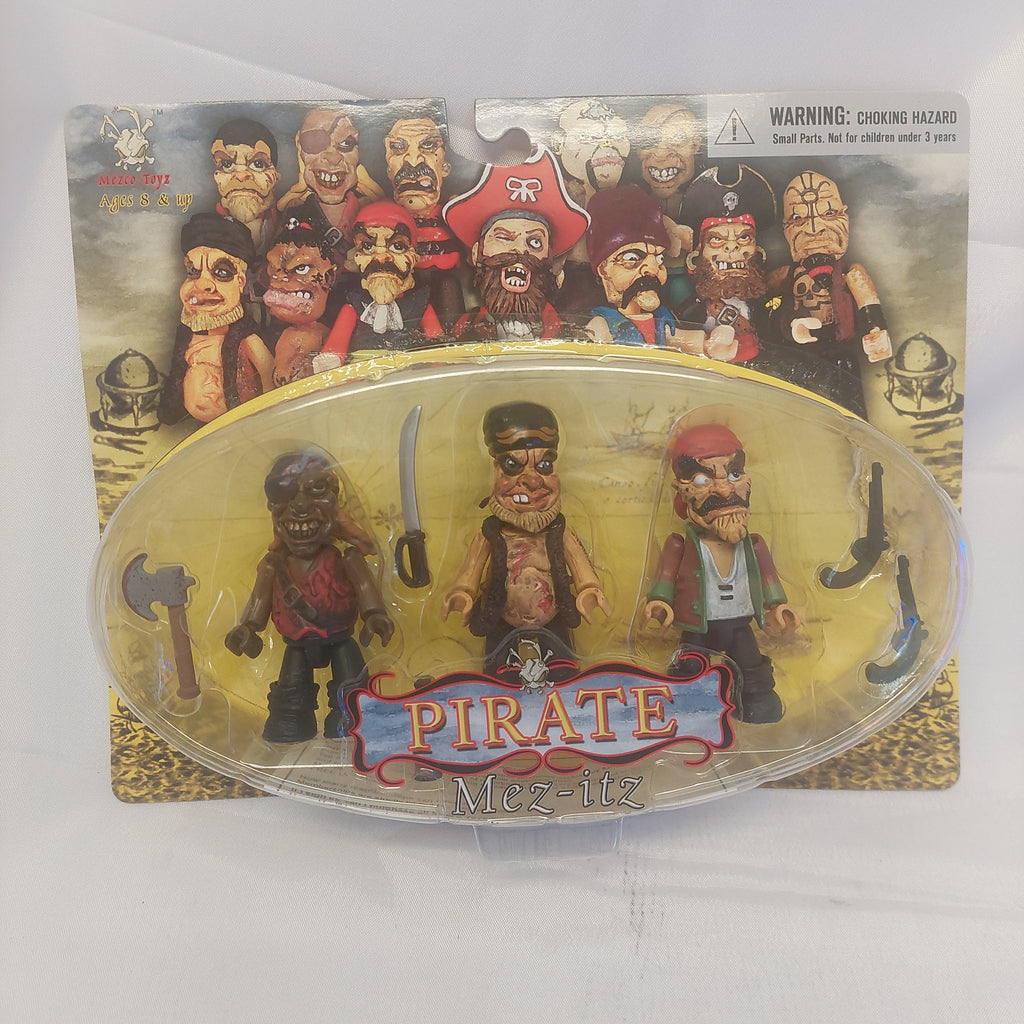 Mez-itz Pirate 3-Pack Goldmouth, Rummy Joe and Claude Kross Figures