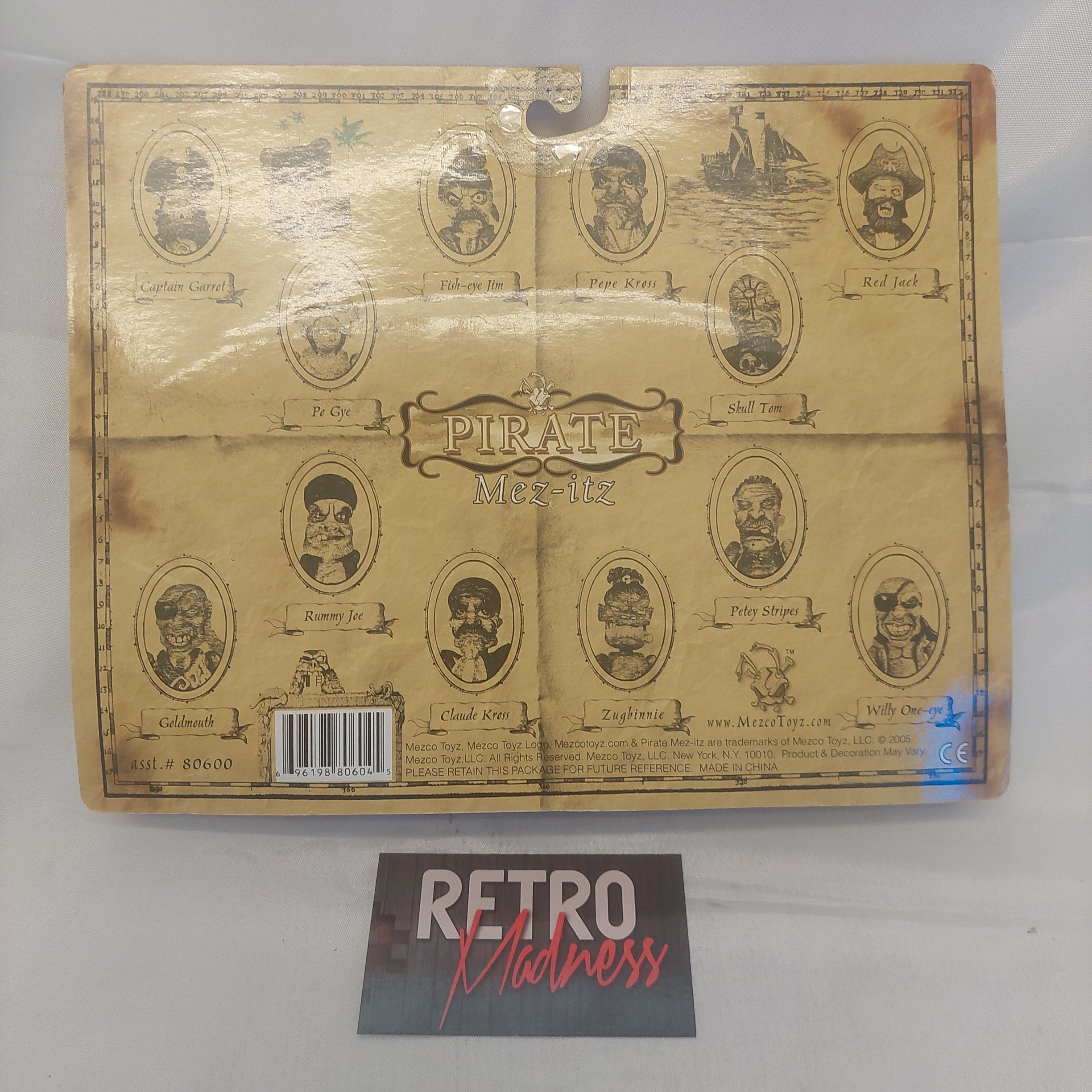 Mez-itz Pirate 3-Pack Goldmouth, Rummy Joe and Claude Kross Figures