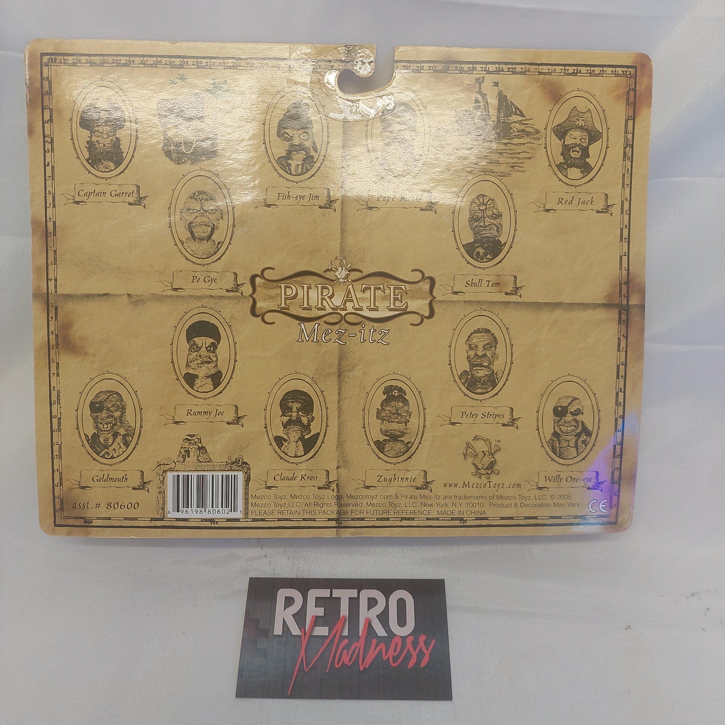 Mez-itz Pirate 3-Pack Pepe Kross, Skull Tom and Red Jack Figures