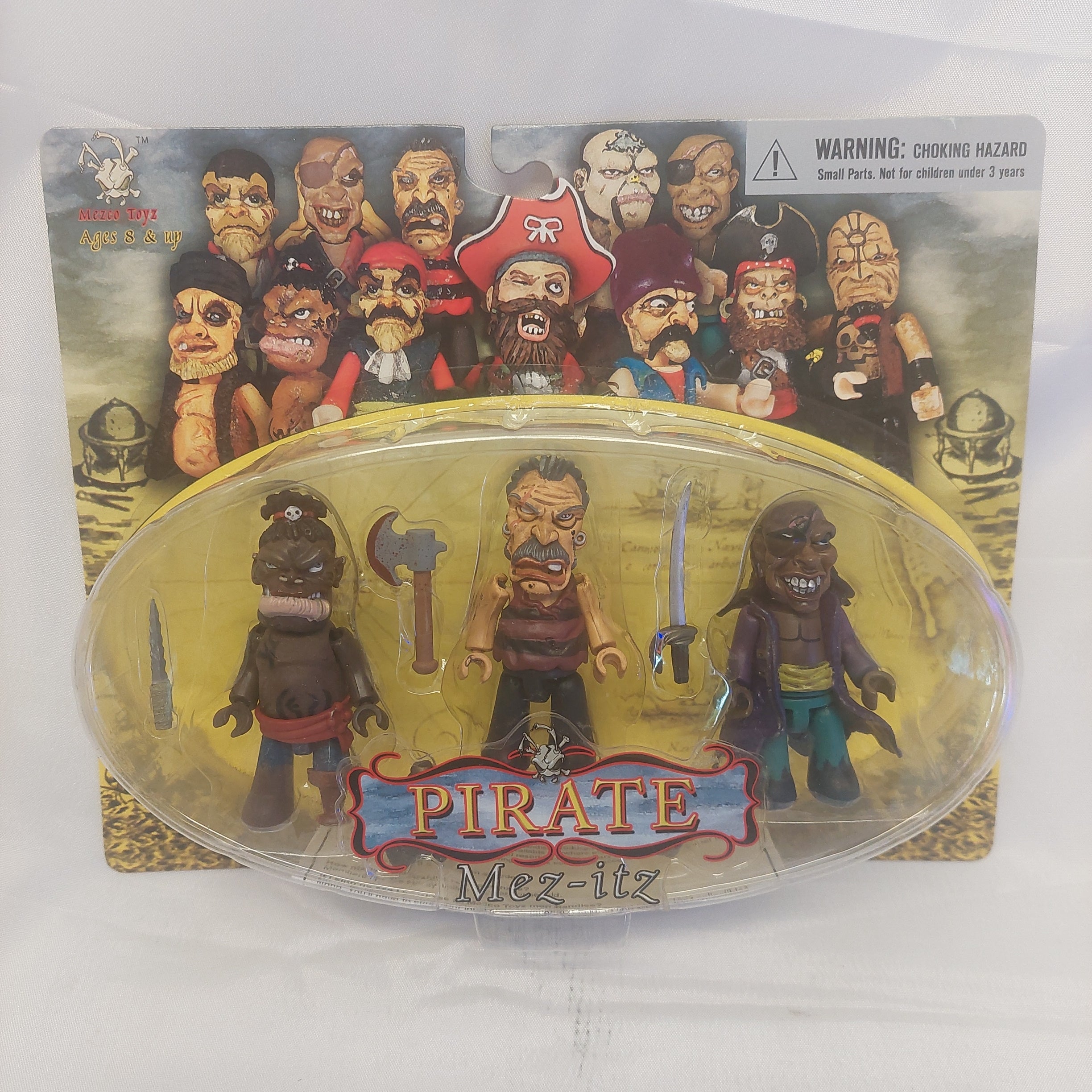 Mez-itz Pirate 3-Pack Zugbinnie, Petey Stripes and Willy One-Eye Figures