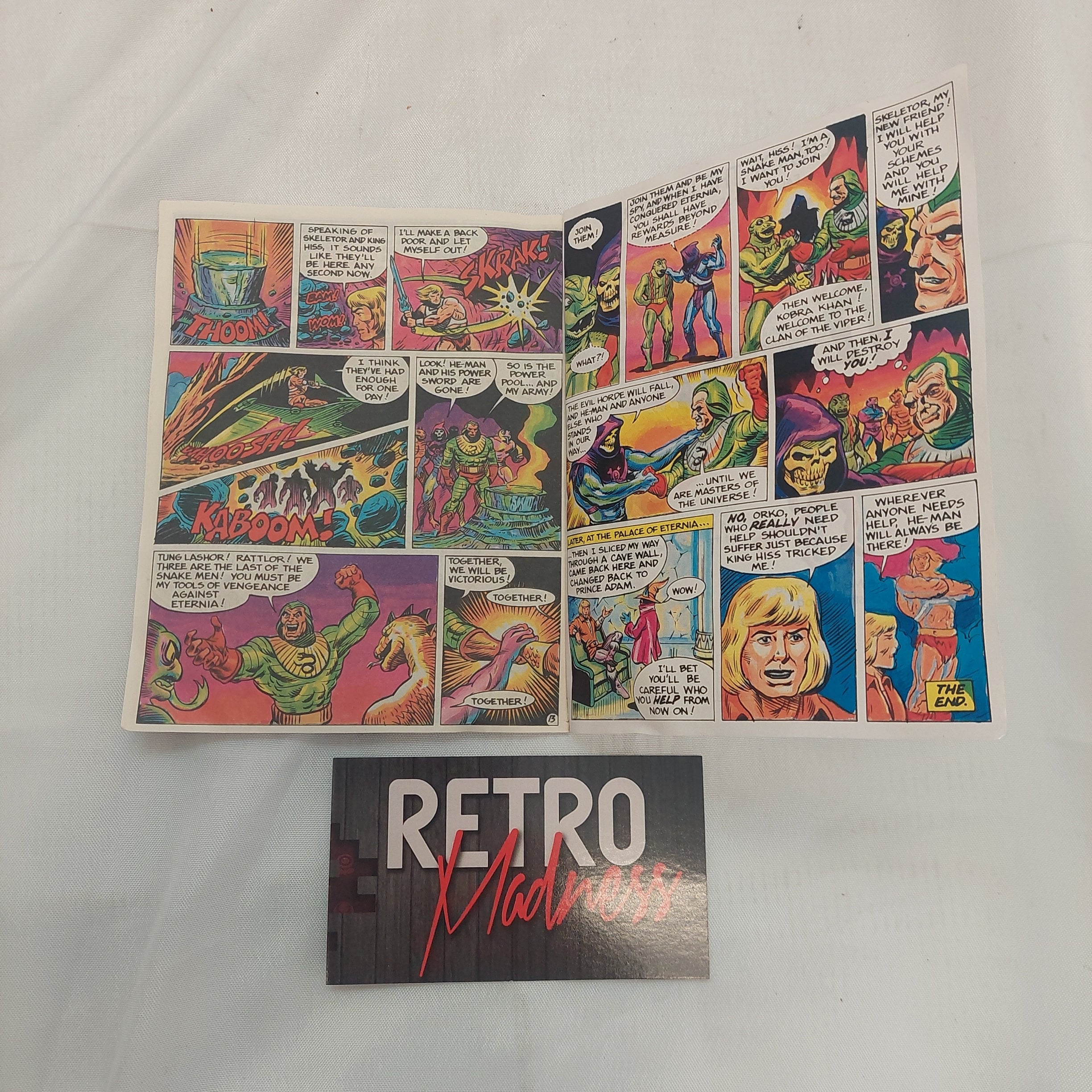 Vintage Masters of the Universe King of the Snake Men Mini Comic