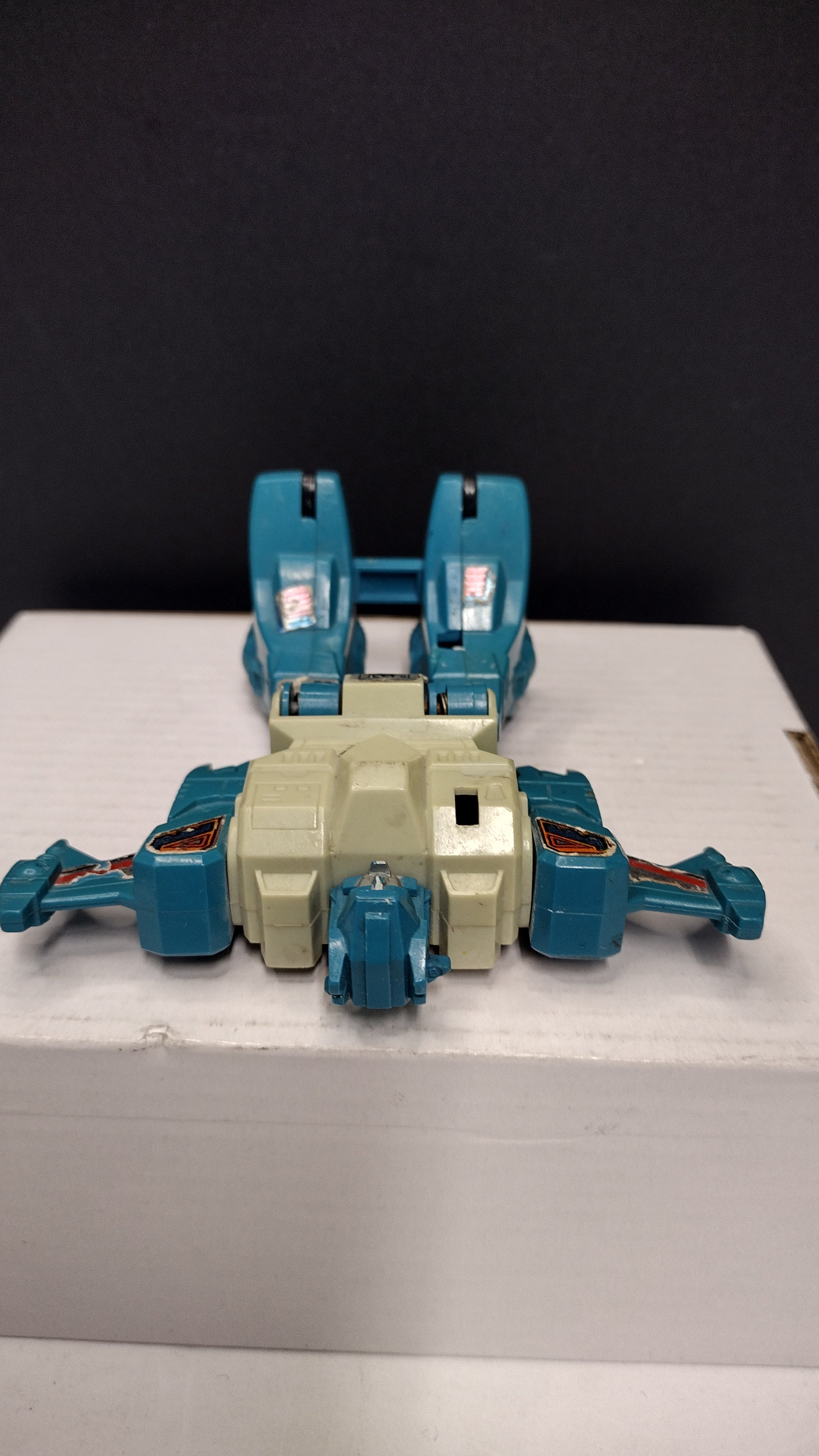 Vintage G1 Transformers Jumpstarter: Topspin – Hasbro 1985 (Broken Clasp)
