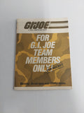 Vintage 1984 G.I. Joe Team Members Only Top Secret Booklet Brochure Insert