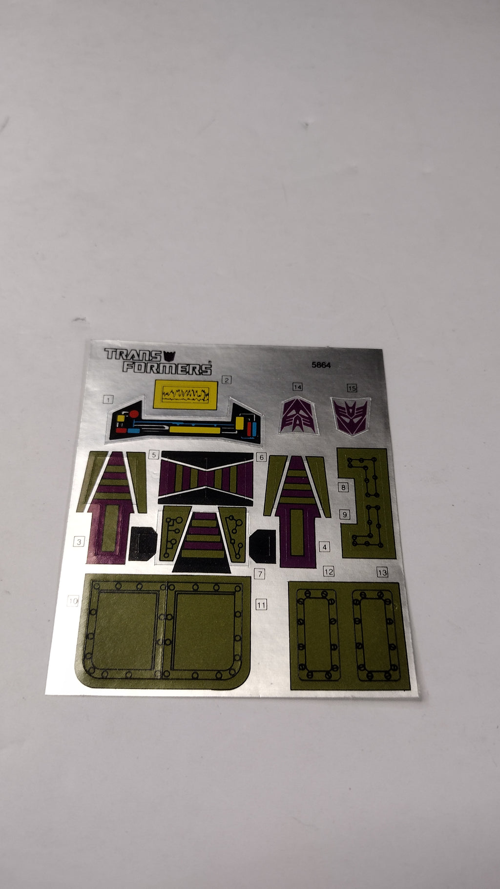 Vintage Original G1 Transformers Bruticus & Onslaught Instruction Booklets, Decal Sheet, Inserts & Red Decoder Reader Lot