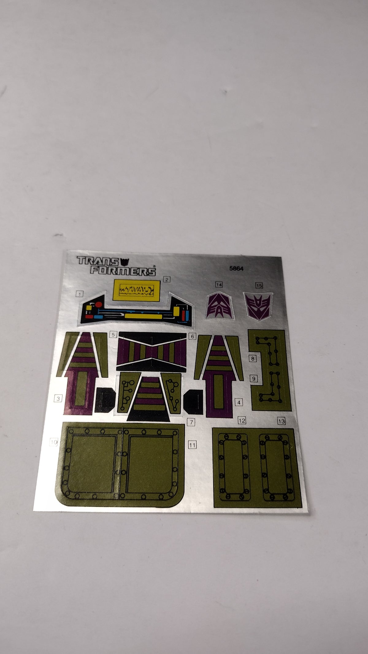 Vintage Original G1 Transformers Bruticus & Onslaught Instruction Booklets, Decal Sheet, Inserts & Red Decoder Reader Lot