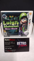 Nintendo 3DS Luigis Mansion Dark Moon Game Case & Manual No Game