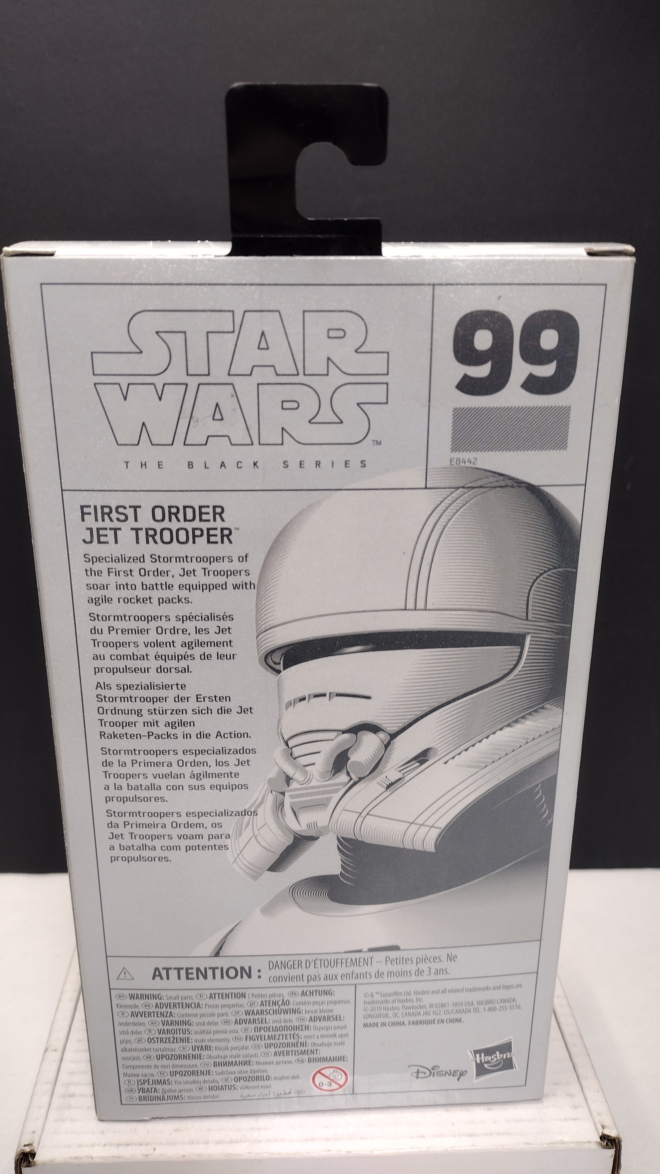 Hasbro Star Wars The Black Series First Order Jet Trooper Carbonized Collection 6" Action Figure (Walmart Exclusive - Brand New & Factory Sealed)