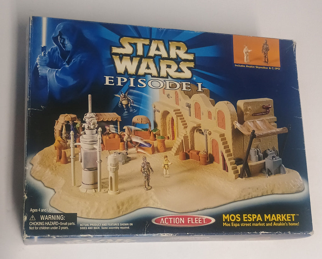 Vintage Star Wars Episode I Action Fleet Mos Espa Market Box ONLY