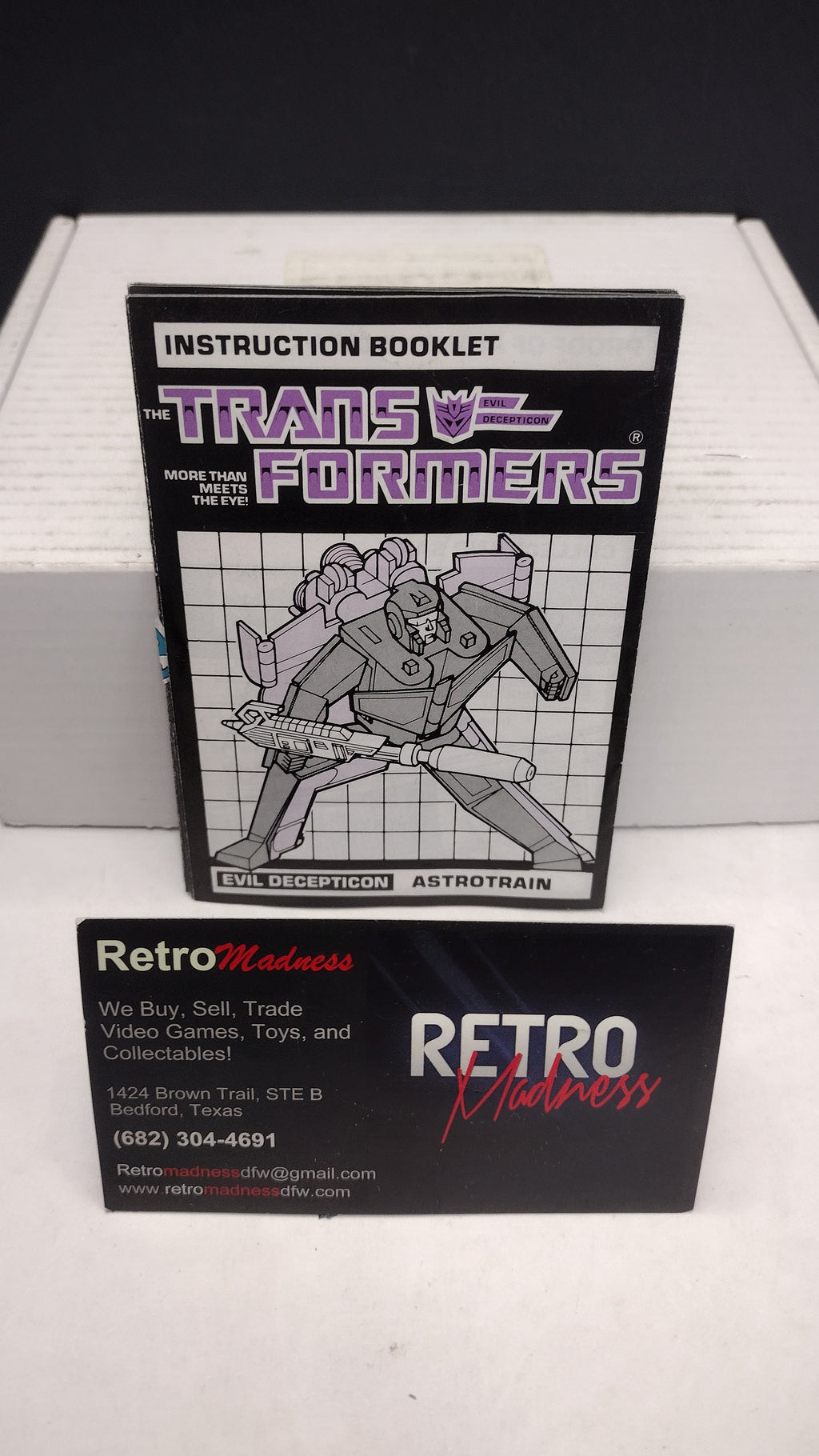 Vintage 1986 Original G1 Transformers Astrotrain Instruction Booklet