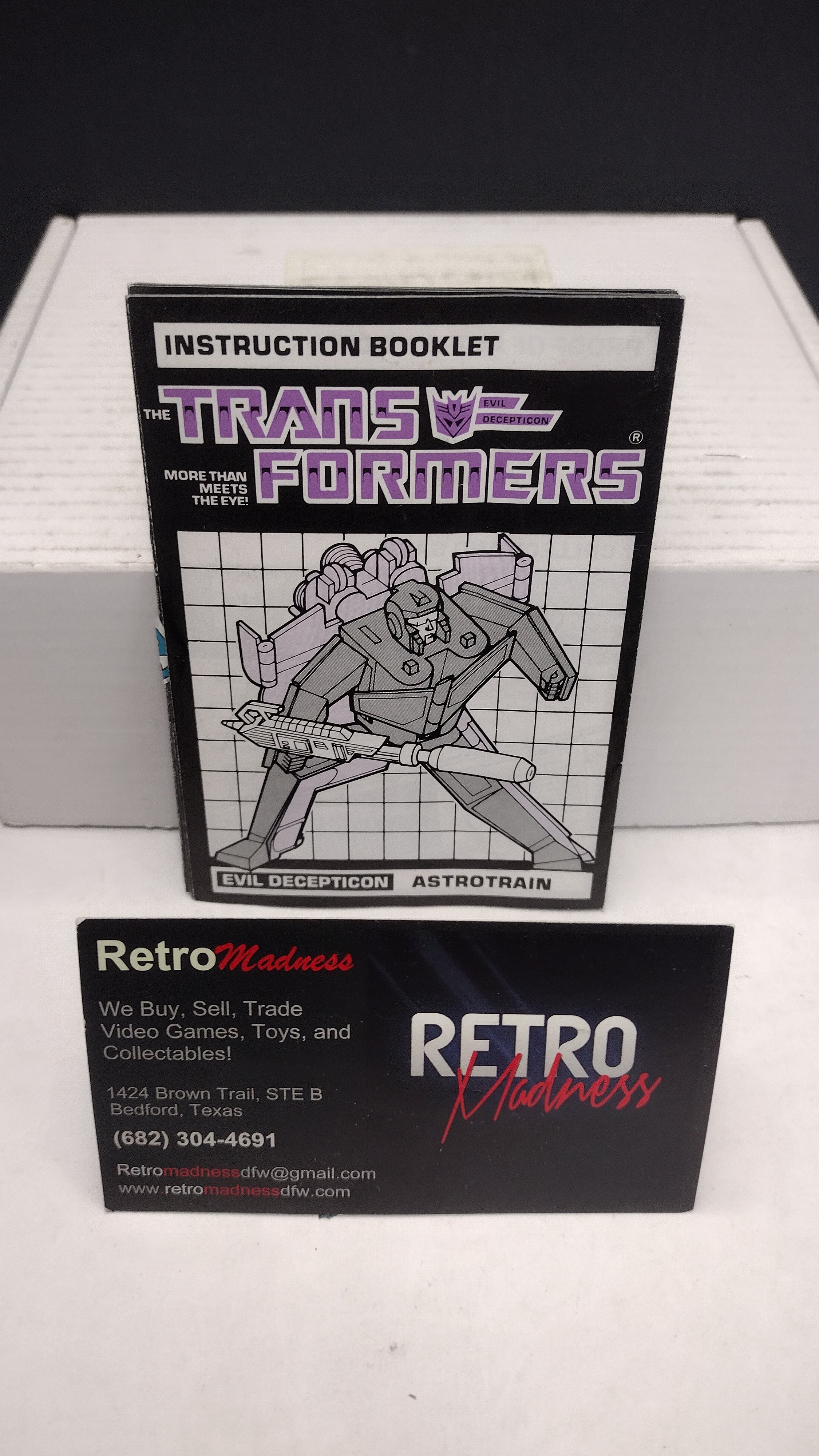 Vintage 1986 Original G1 Transformers Astrotrain Instruction Booklet