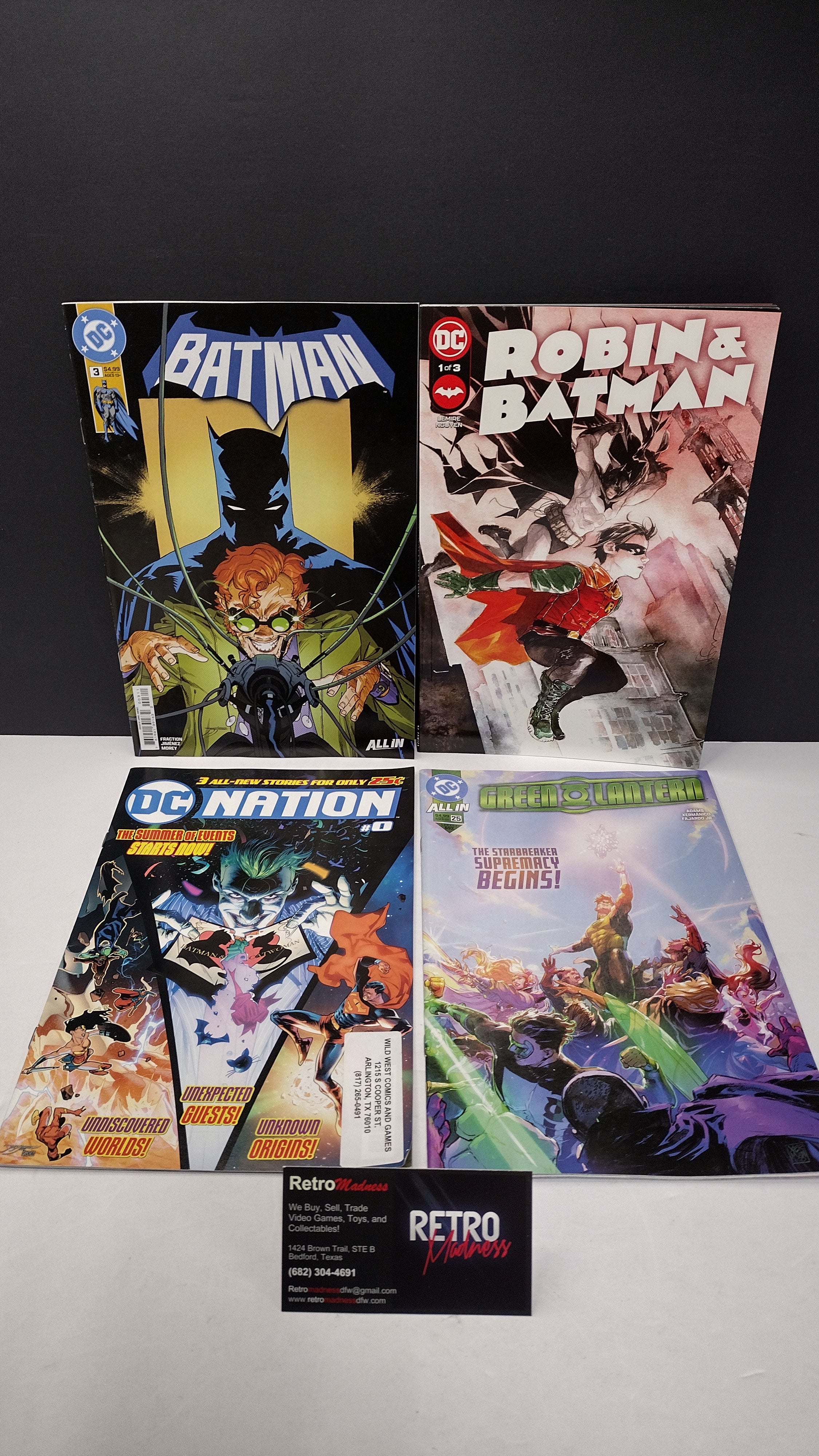 DC Comics Modern Era Lot – 4 Book Set - Lot D (Brand New / Unread)