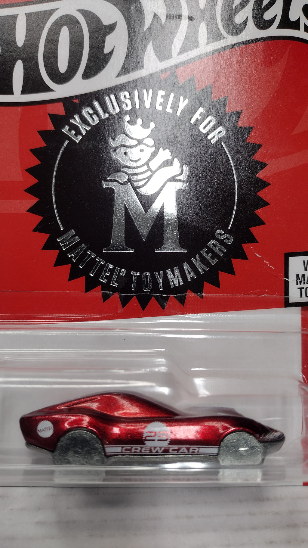 Hot Wheels Red M-Racer Keychain Car 2023 Holiday Employee Special Edition