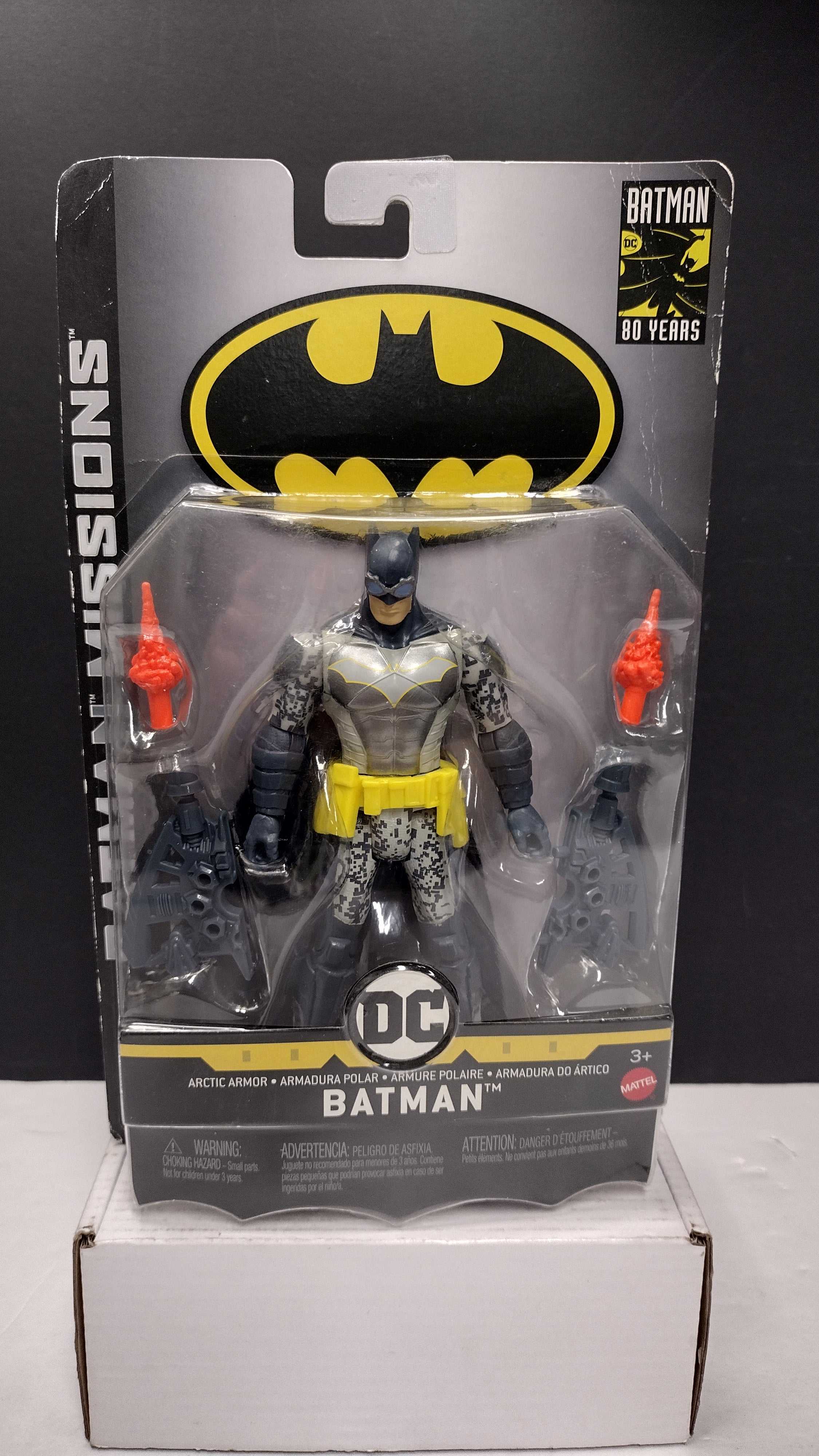 DC Comics Batman Missions Arctic Armor Batman 80th Anniversary 6-Inch Action Figure (Mattel - Sealed Card / Minor Card Wear)