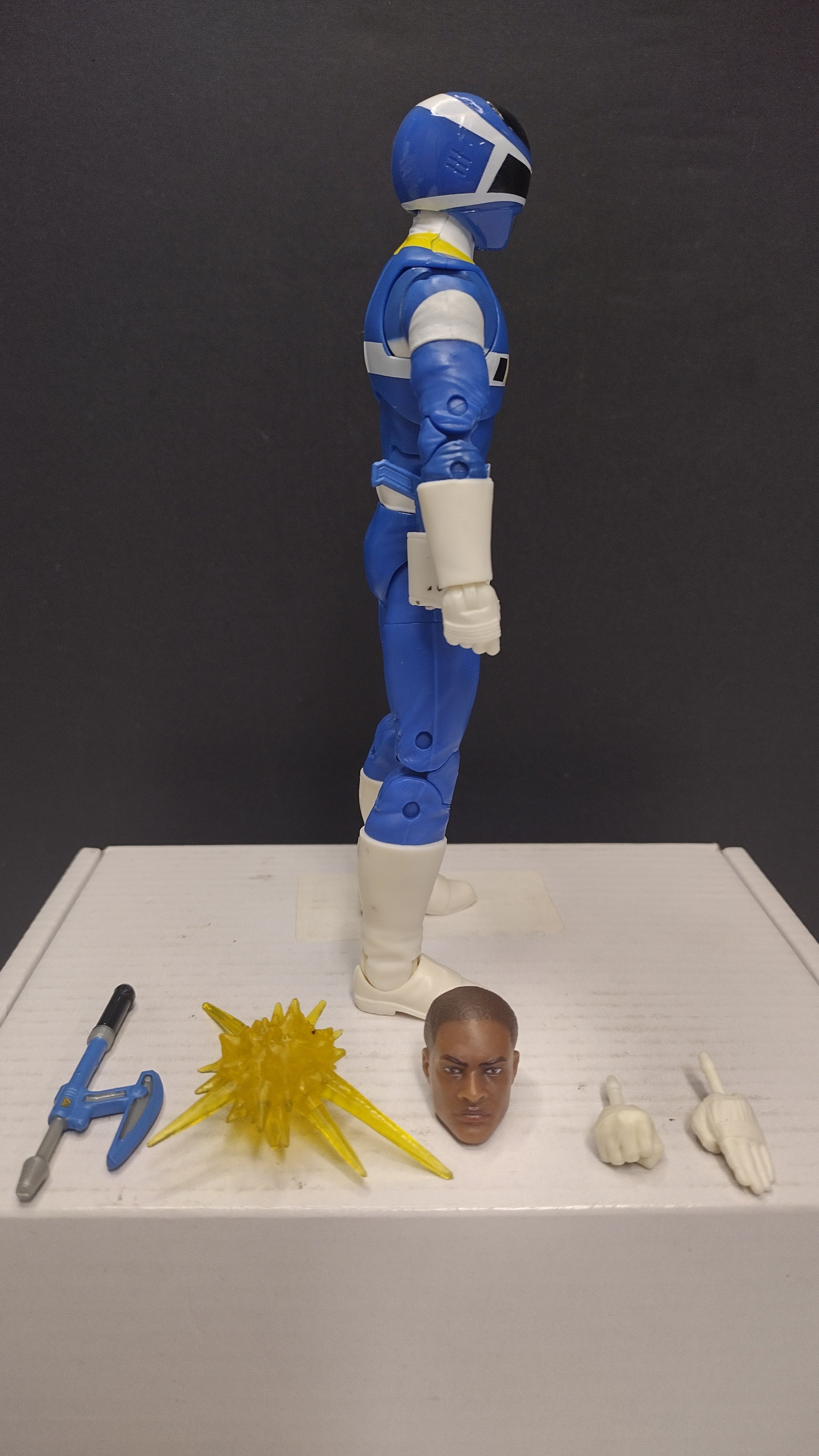 Power Rangers Lightning Collection: In Space Blue Ranger 6-Inch Action Figure • Loose & 100% Complete (Hasbro)
