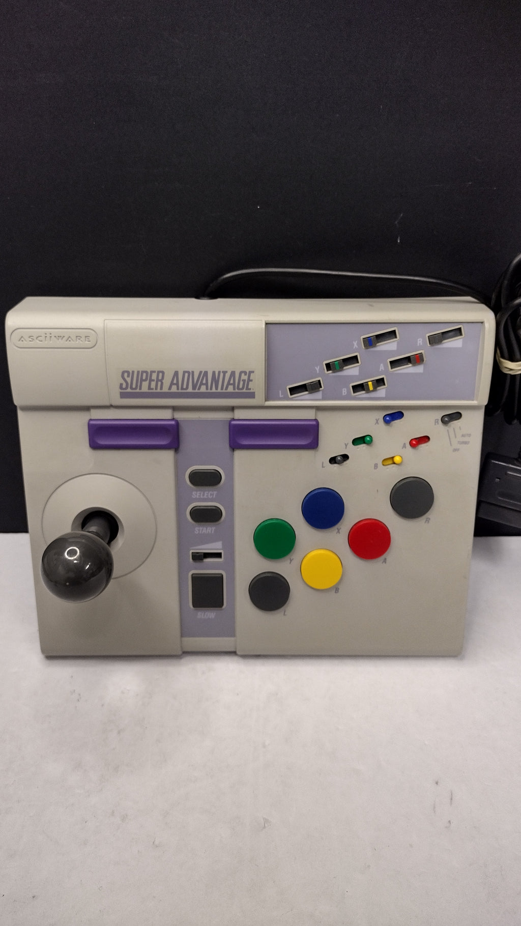 AsciiWare Super Advantage Joystick Controller SNES- Model 4910- OEM Tested