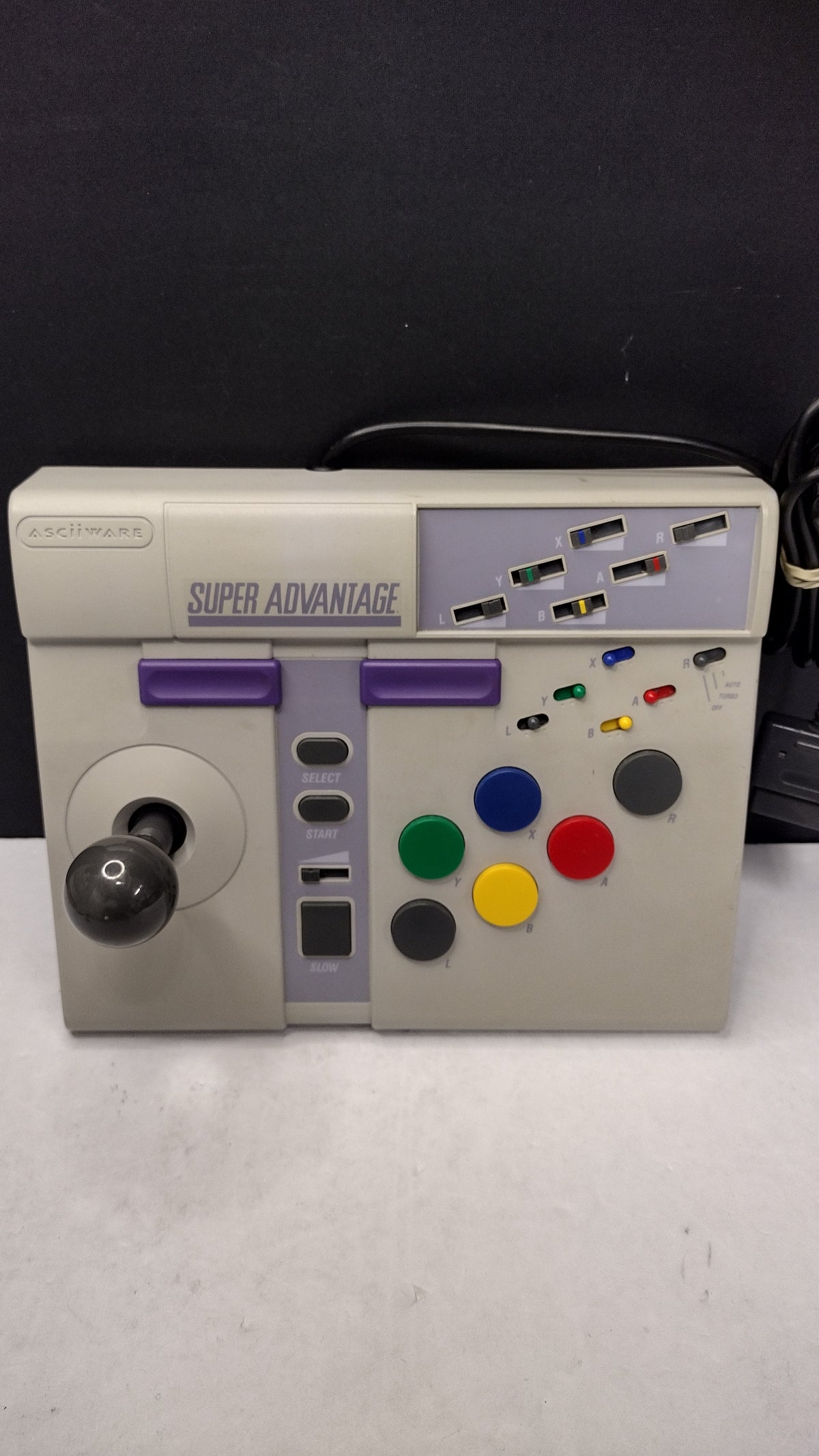 AsciiWare Super Advantage Joystick Controller SNES- Model 4910- OEM Tested
