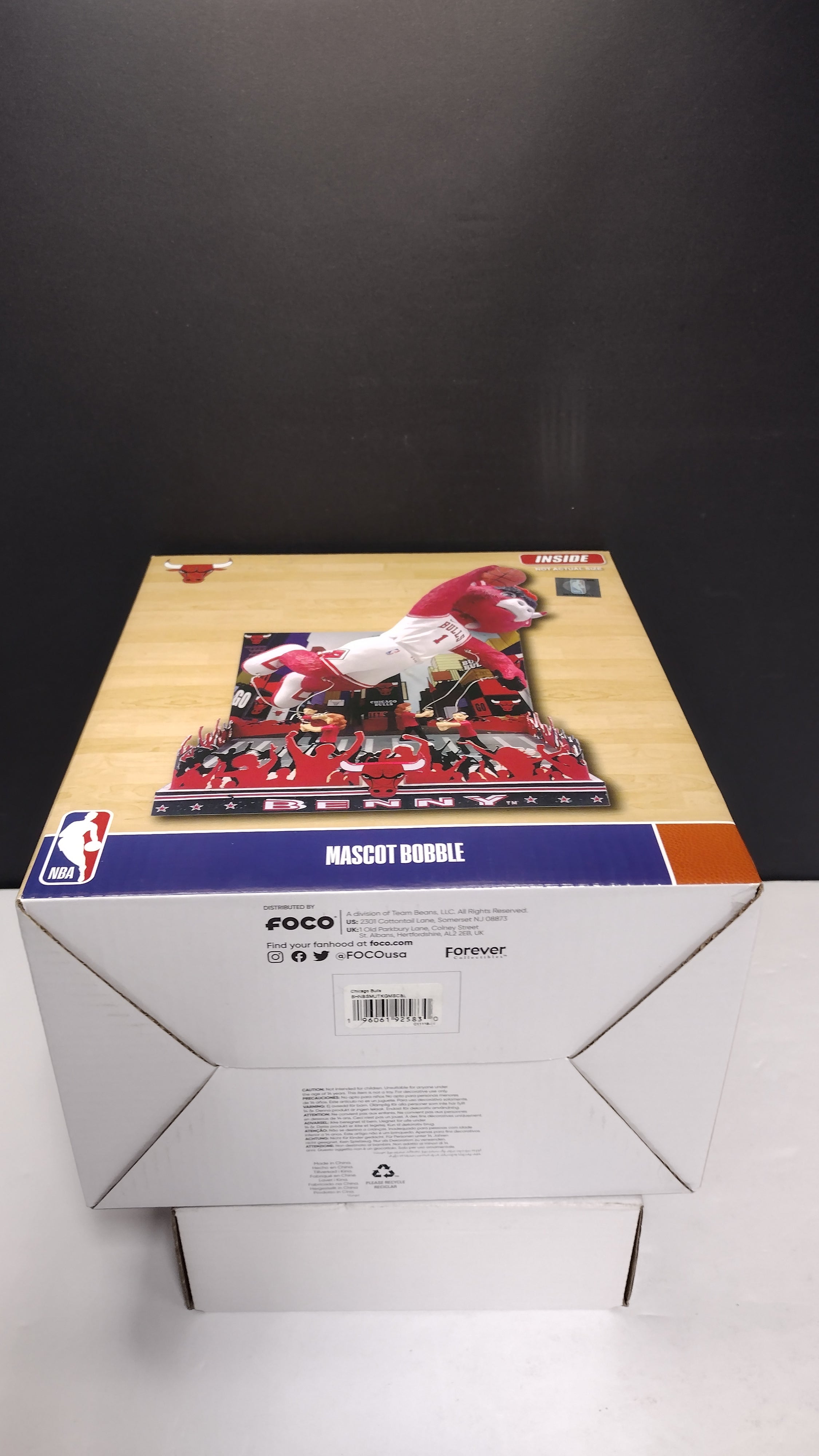 Benny The Bull Chicago Bulls Thanksgiving Mascot Bobblehead NBA Basketball