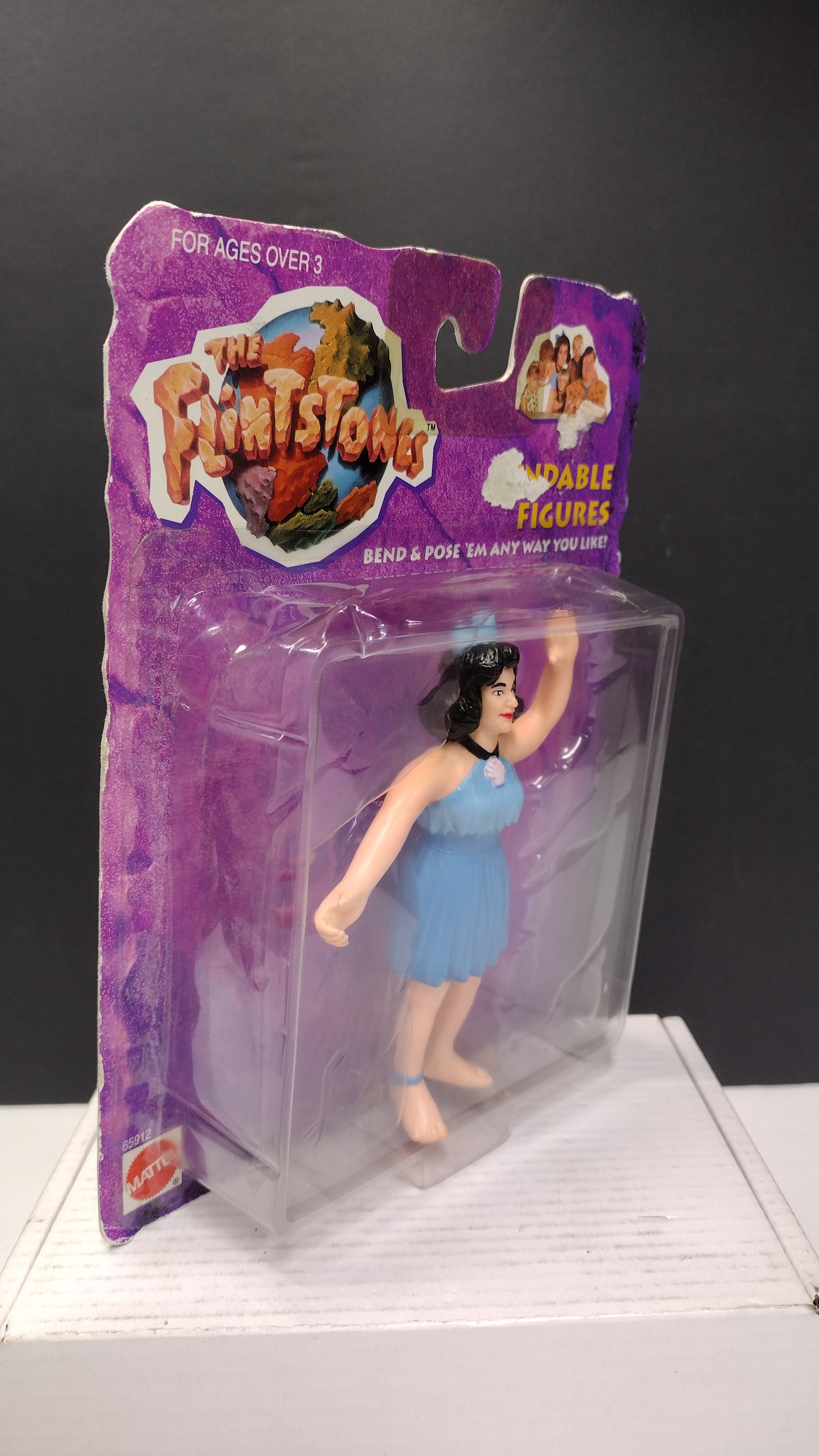 Mattel The Flintstones Movie Betty Rubble Bendable Figure (1993 Release - Brand New & Factory Sealed)