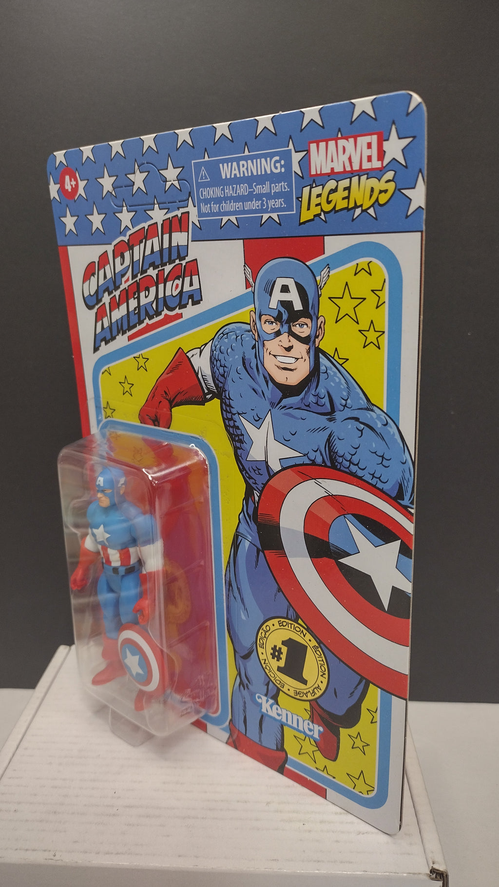 Hasbro Marvel Legends Retro 3.75-Inch Black Panther & Captain America 2-Pack NIB (Open Outer Box)