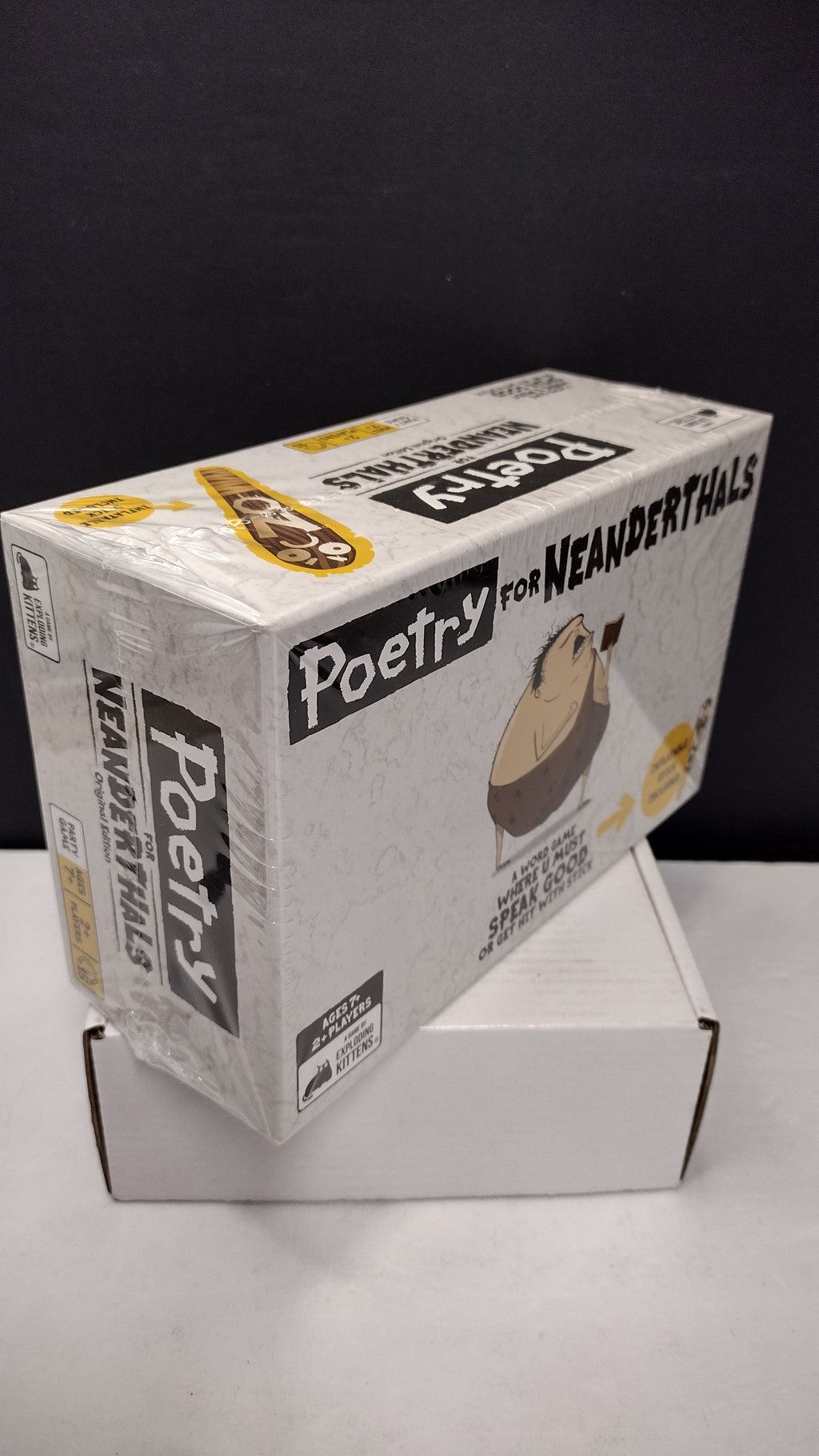 Exploding Kittens Poetry for Neanderthals Word Card Game- New/ Sealed