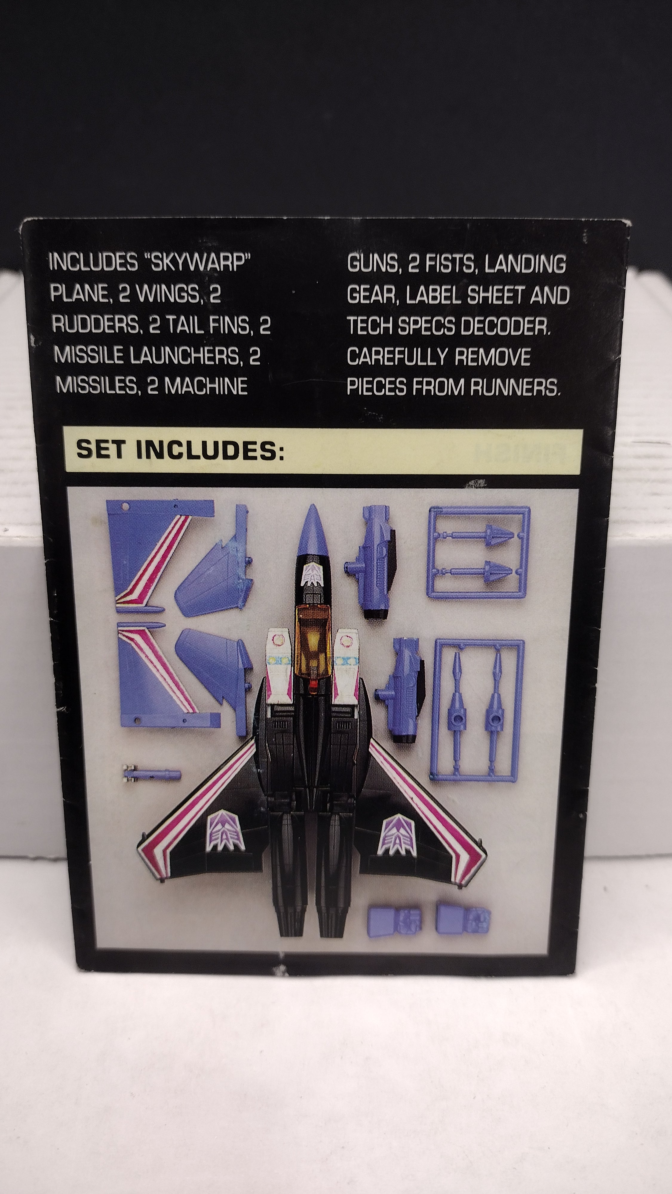 Vintage 1984 Original G1 Transformers Skywarp Instruction Booklet