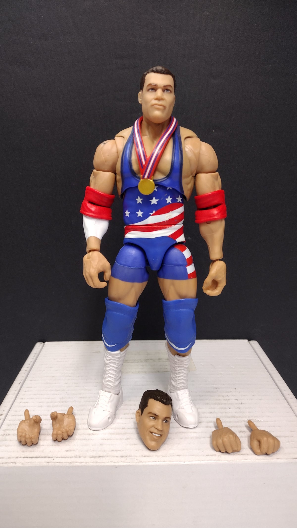 WWE Ultimate Edition Monday Night War Kurt Angle Figure Loose w/ Accessories