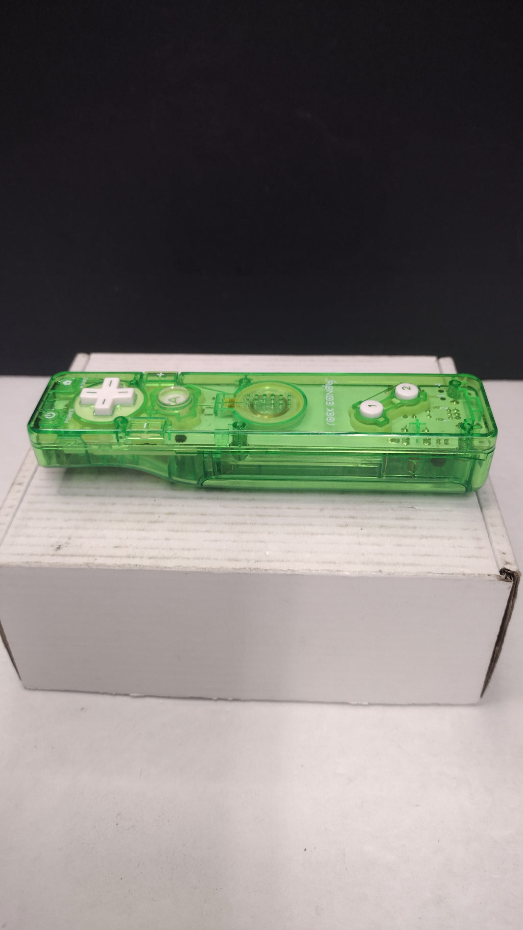 Rock Candy Controller Remote For Nintendo Wii Transparent Green- PL 8560C- Tested and Works