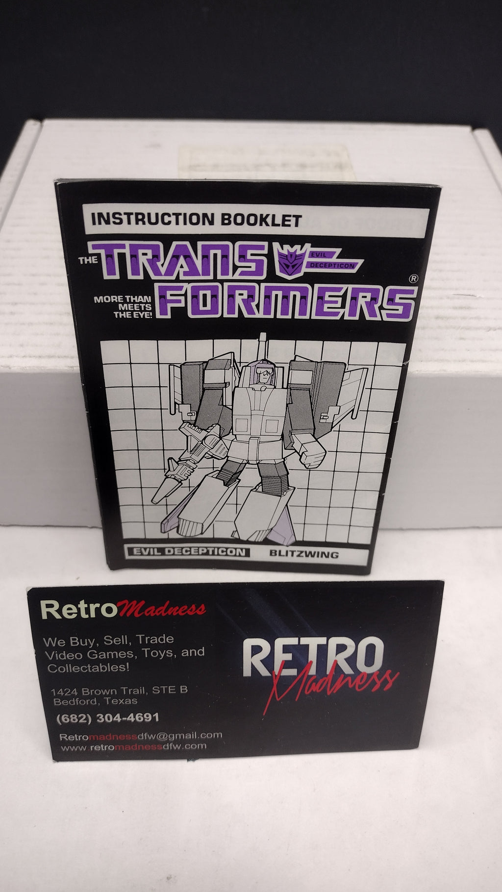 Vintage 1985 Original G1 Transformers Blitzwing Instruction Booklet