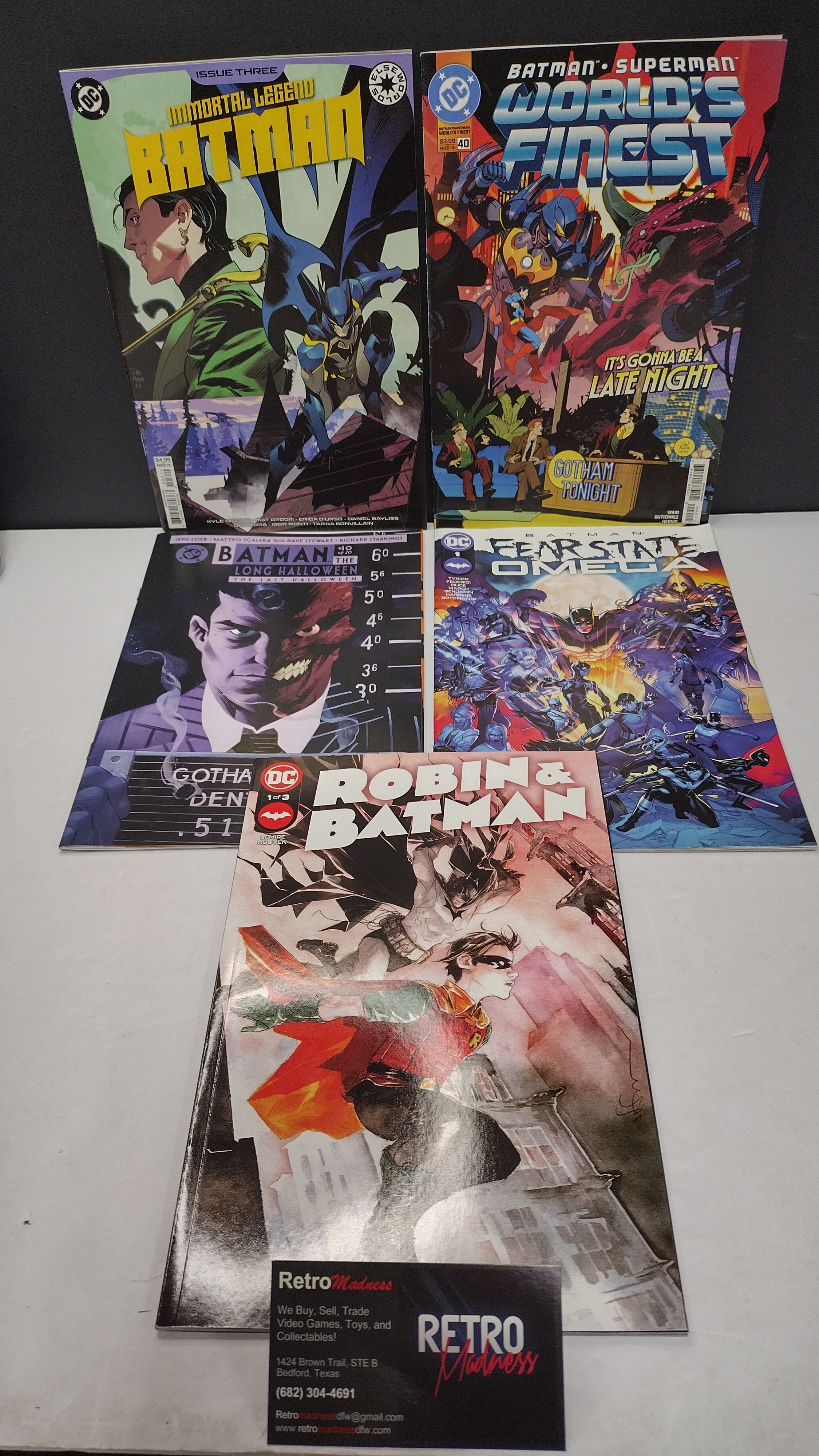 DC Comics Modern Era Lot – 5 Book Set - Lot L (Brand New / Unread)