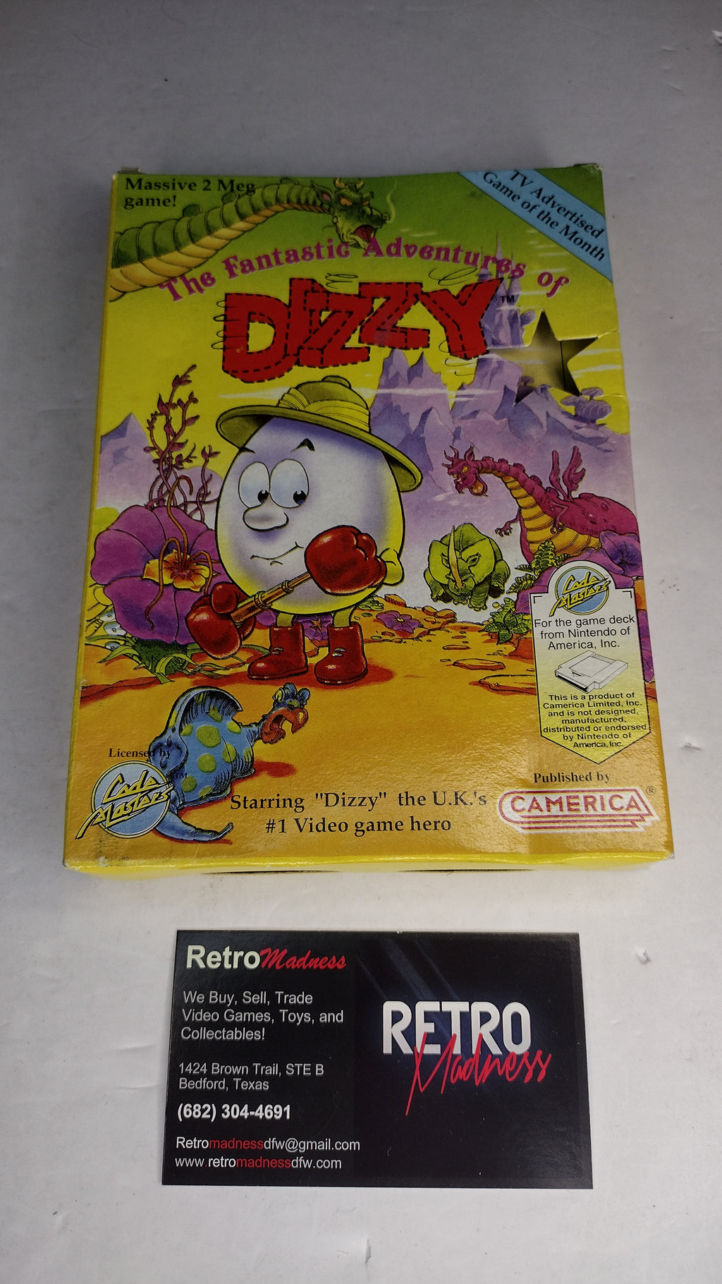The Fantastic Adeventures of Dizzy: Nintendo  Authentic Box & Manual ONLY