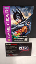 Batman Forever Sega Game Gear Instruction Manual Booklet ONLY