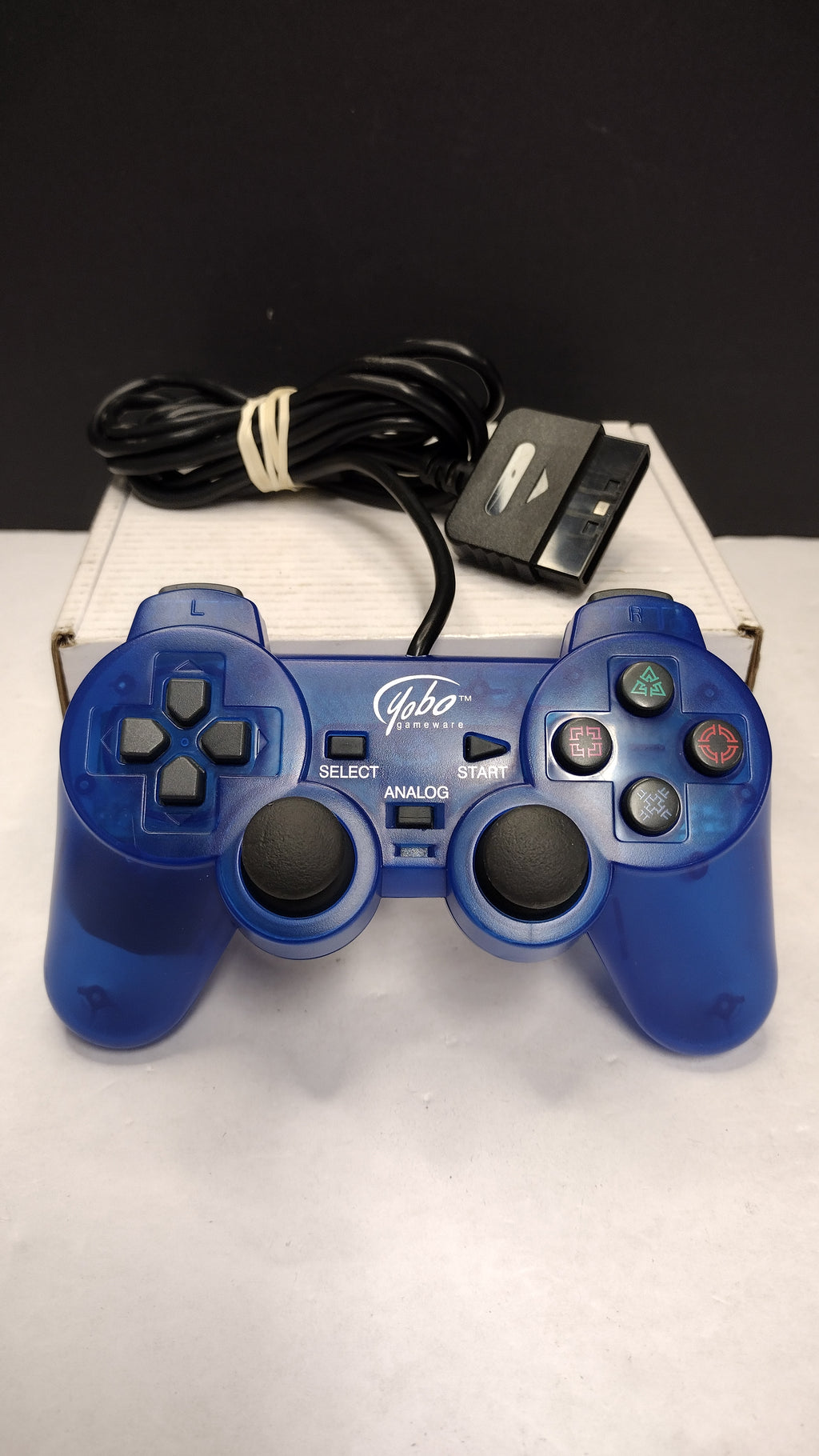 Yobo Gameware- PS1 PS2- (Blue) Analog Controller- Tested