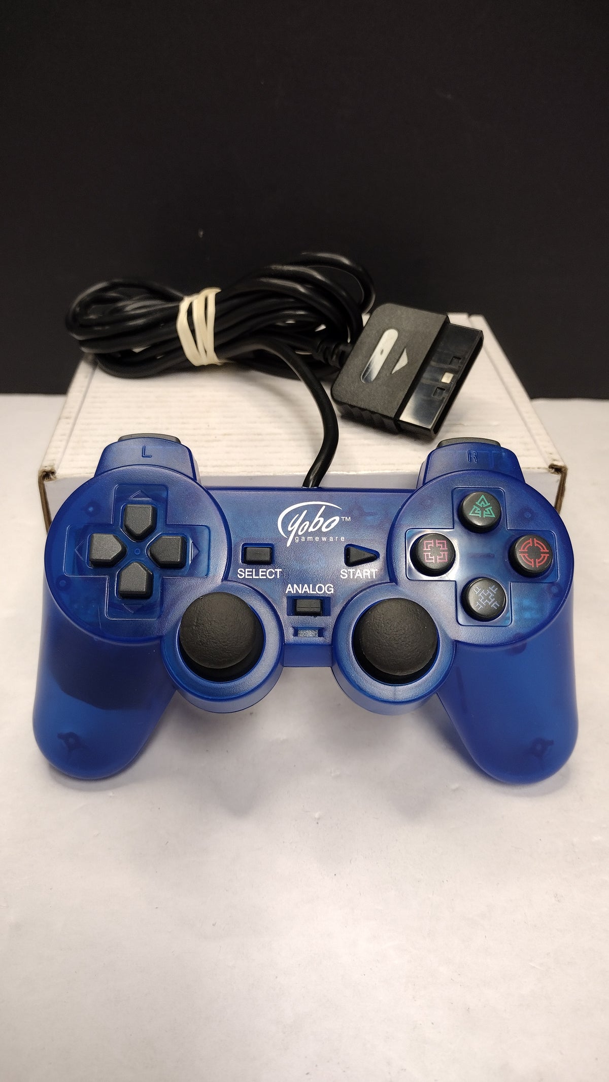 Yobo Gameware- PS1 PS2- (Blue) Analog Controller- Tested