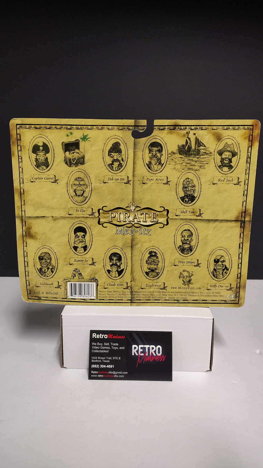Vintage 2005 Mezco Toyz: Pirate Mez-itz (Unused/Deadstock)