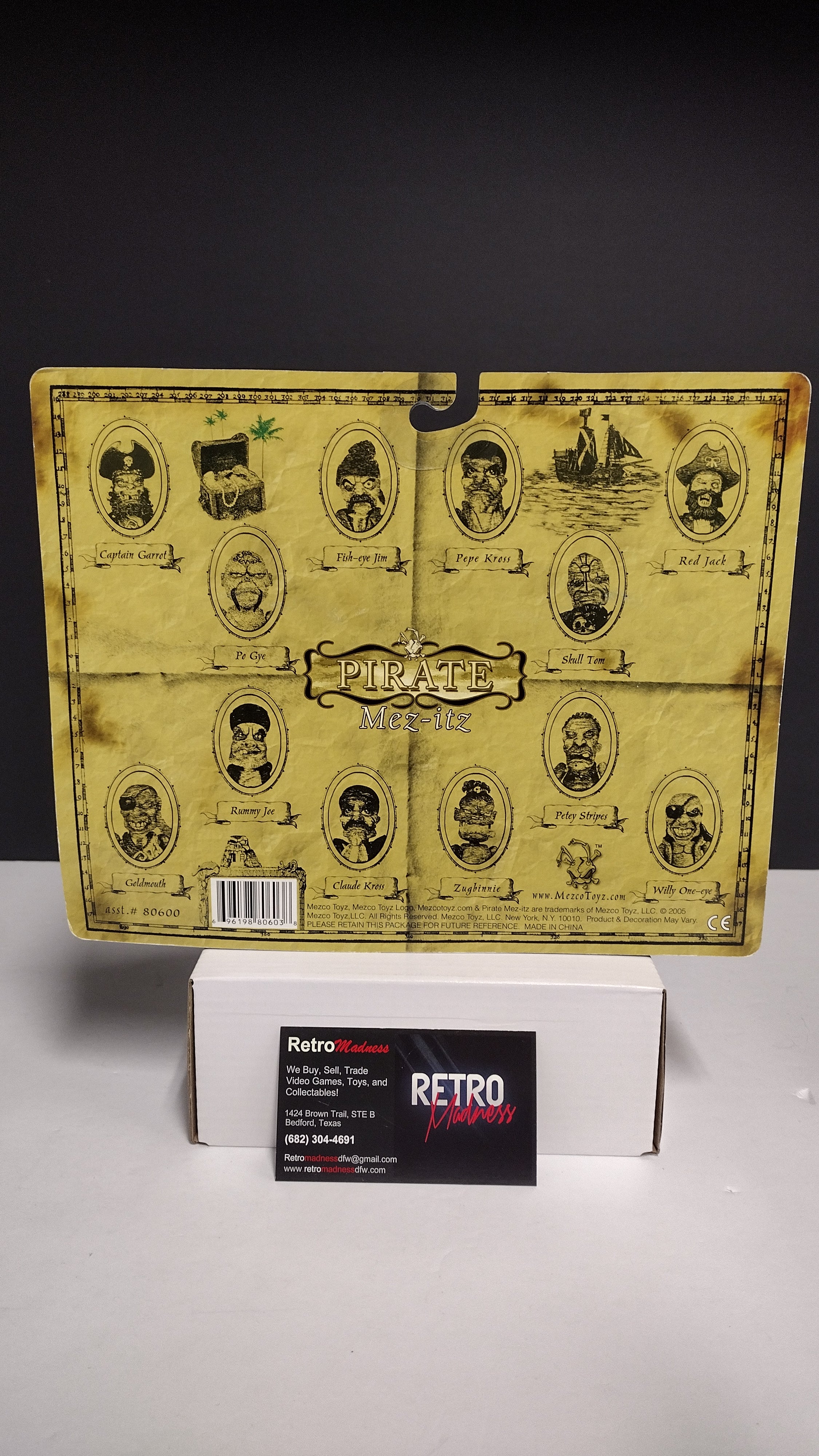 Vintage 2005 Mezco Toyz: Pirate Mez-itz (Unused/Deadstock)