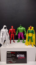 Marvel Legends Retro Collection – Lot F -  Hulk, Dare Devil, Vision and Moon Knight (Loose)