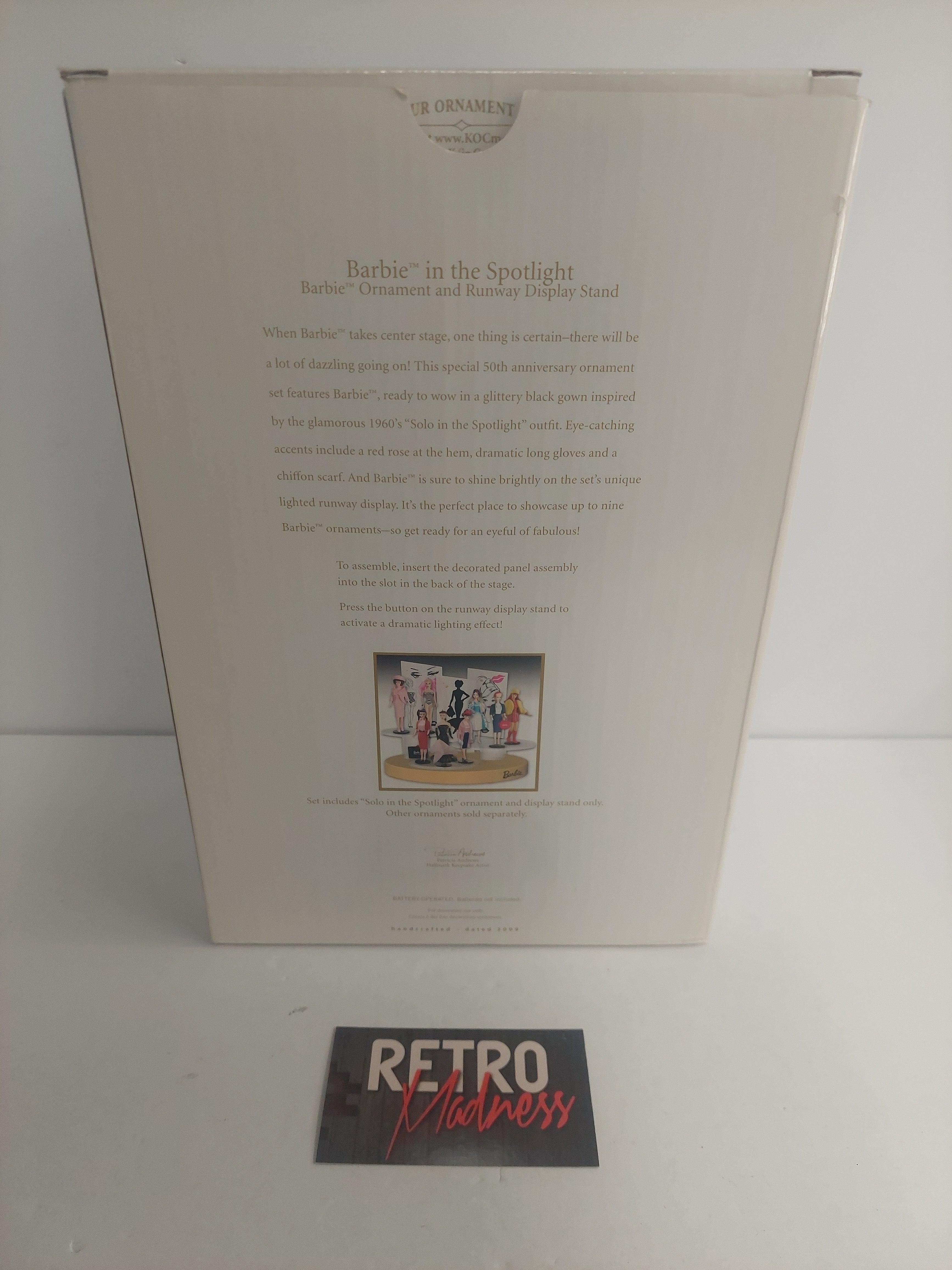 Hallmark Keepsake Barbie in the Spotlight Ornament and Runway Display Stand