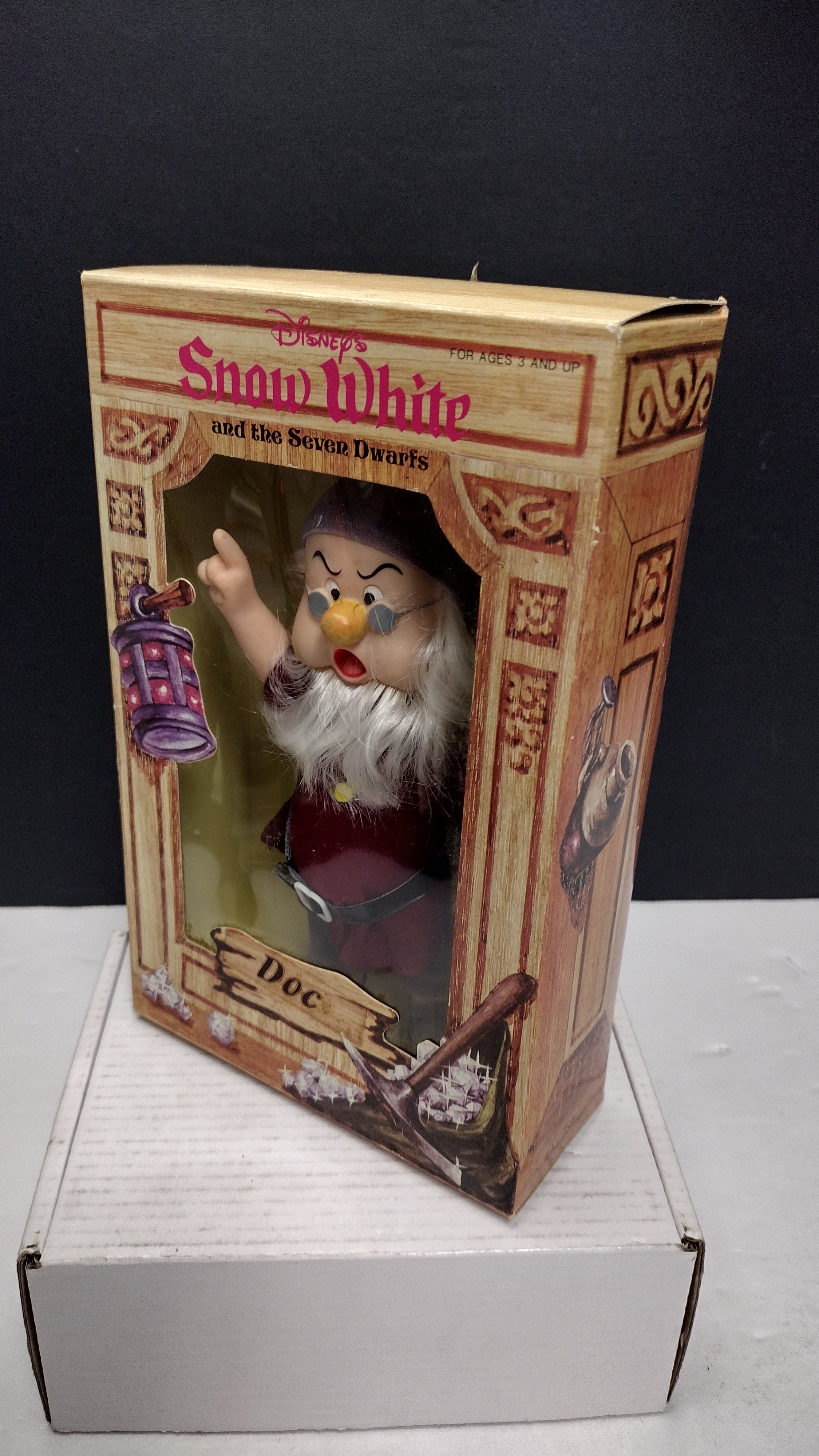 Rare Vintage Bikin Disney Snow White & the Seven Dwarfs "Doc" 6.5-Inch Figure (New in Box / Open Box)
