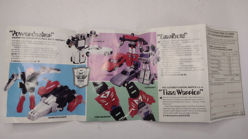 Vintage Original G1 Transformers Inserts Lot: 1984-1986