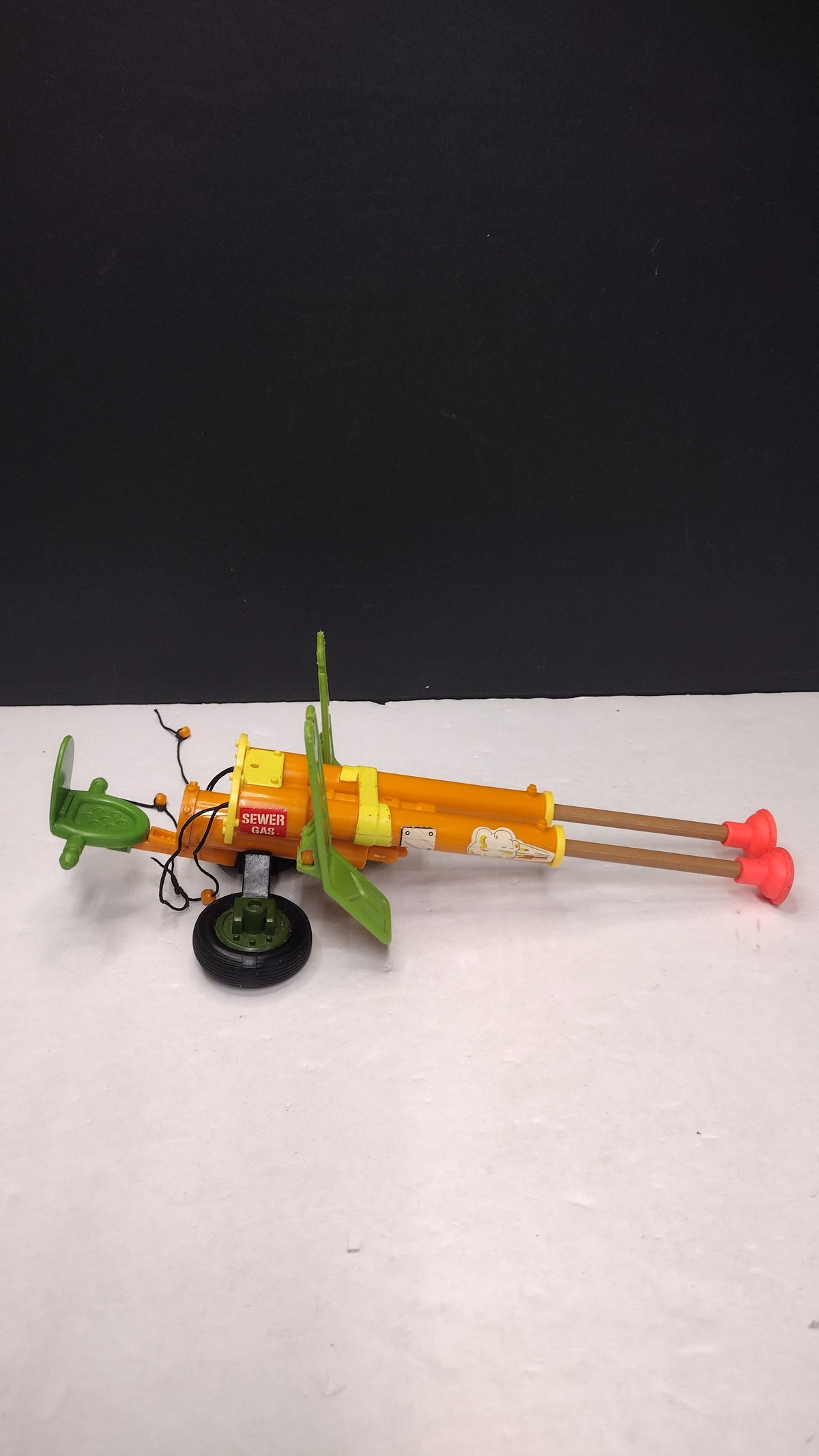 1989 TMNT Double Barreled Plunger Gun- Incomplete-