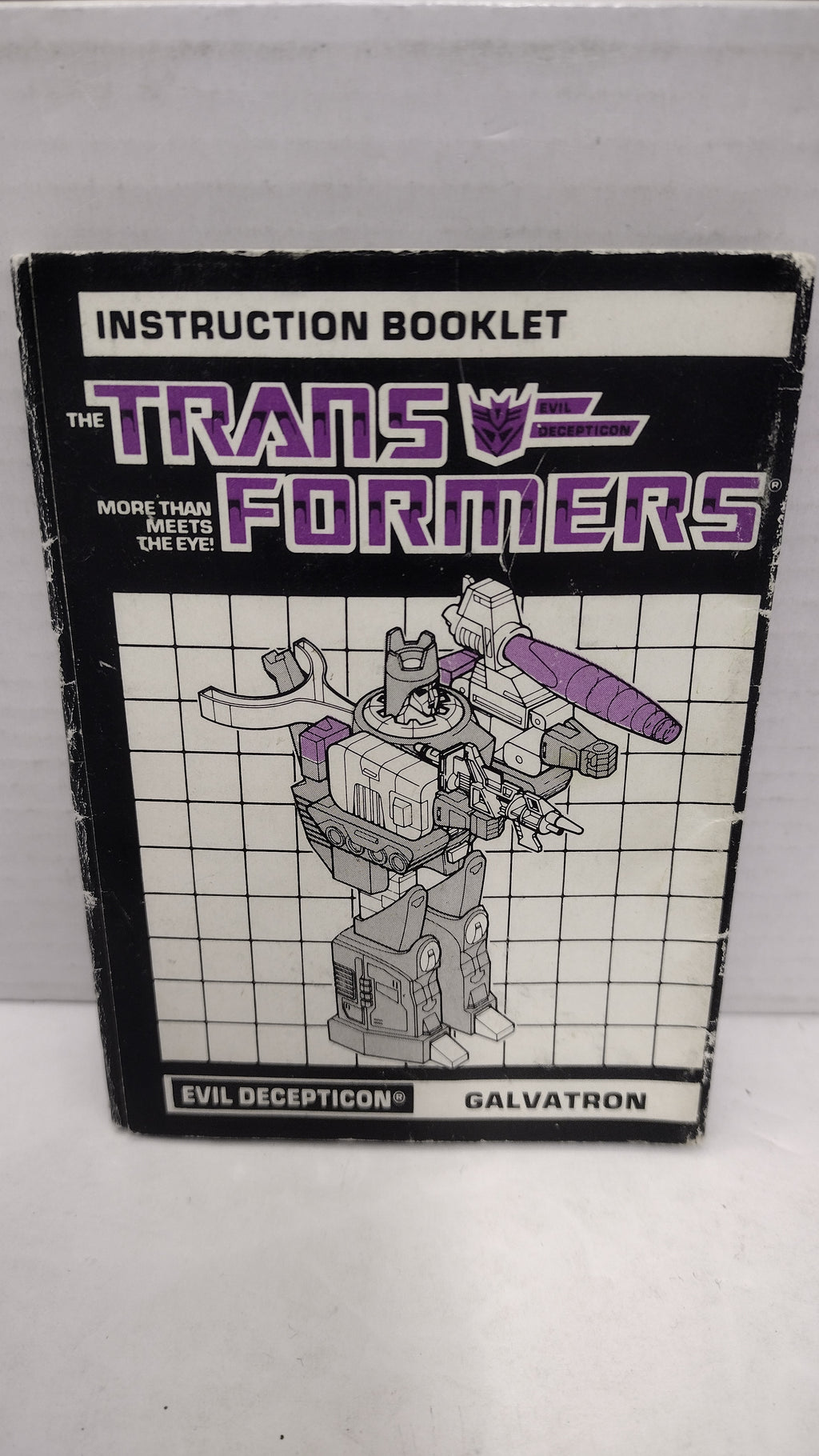 Vintage 1986 Original G1 Transformers Galvatron Instruction Booklet
