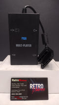 PS2 Multi-Player- Multitap Adapter- Unbranded- PSII Black Console- Tested