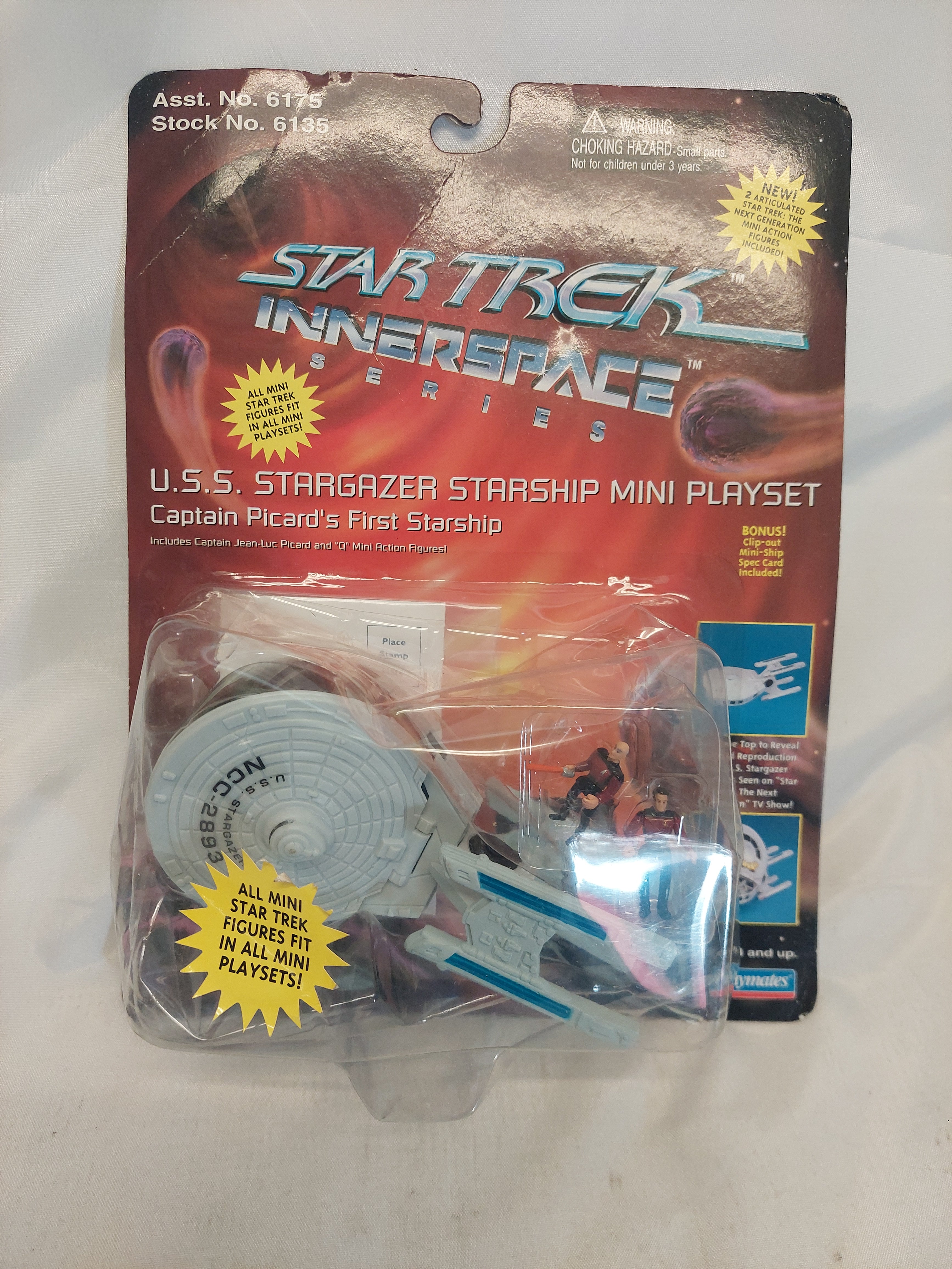 Vintage Star Trek Innerspace Series U.S.S. Stargazer Starship Mini Playset
