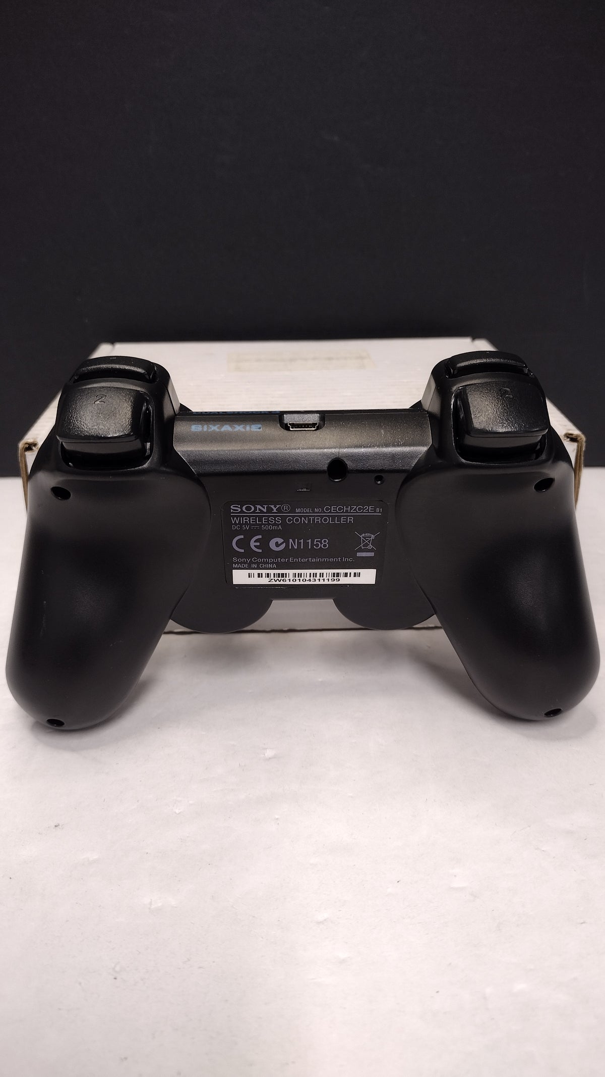 3rd Party DualShock 3 Style Wireless PS3 Controller Black Untested
