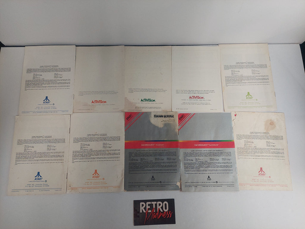 Atari 2600 Manual Instruction Booklet Lot B