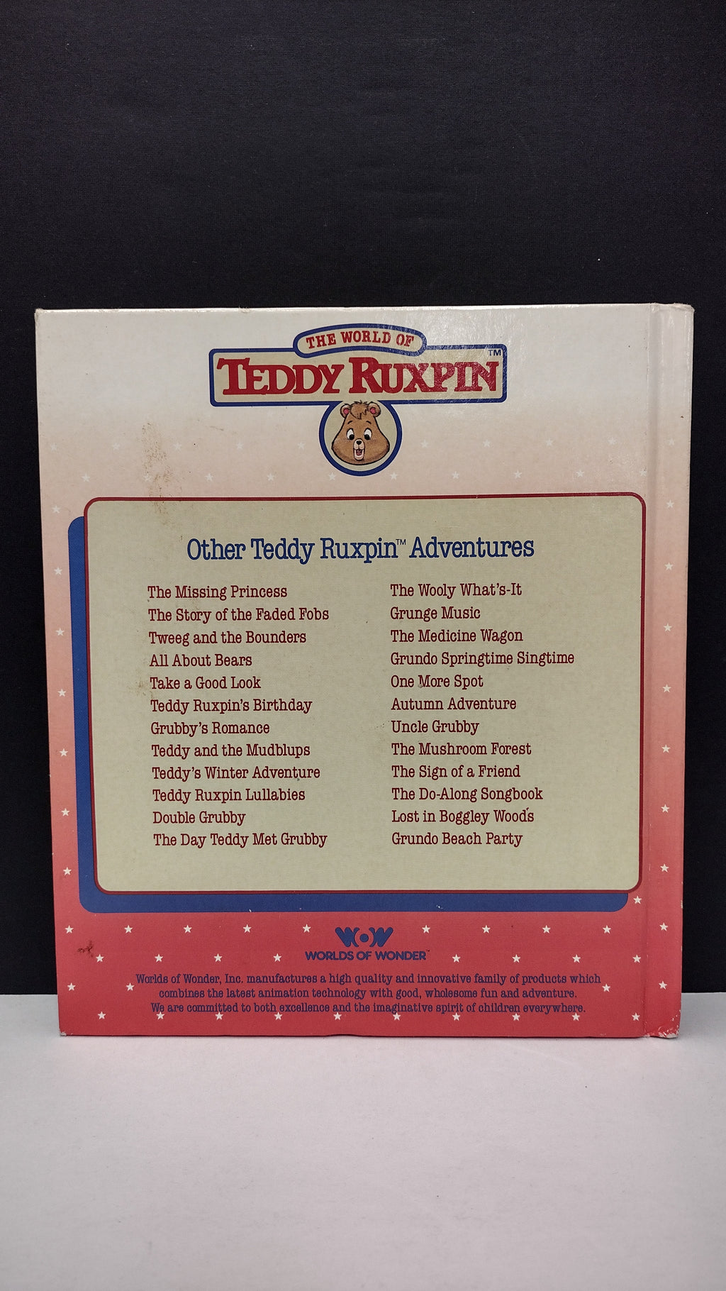 Vintage 1985 Teddy Ruxpin Hardcover 8-Book Storybook Lot (Worlds of Wonder) – Books Only, No Cassettes