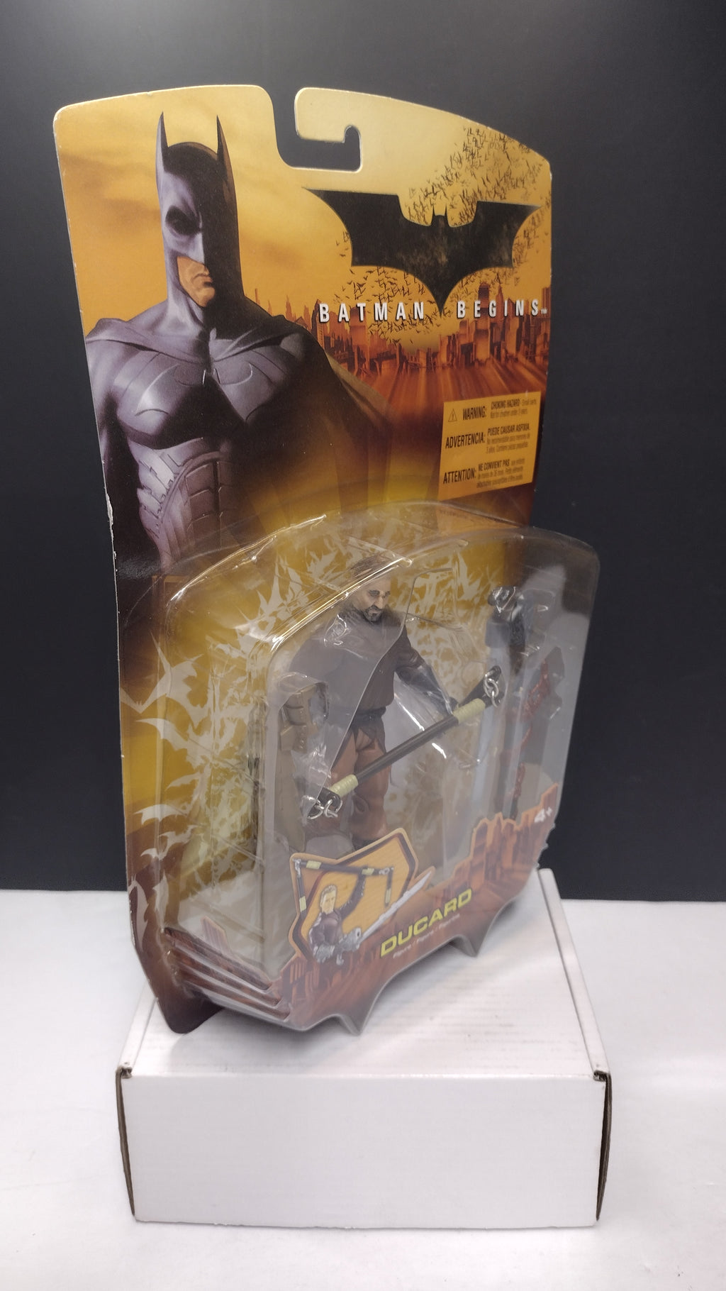 Mattel Batman Begins Henri Ducard Figure (Brown Shirt) Carded Sealed
