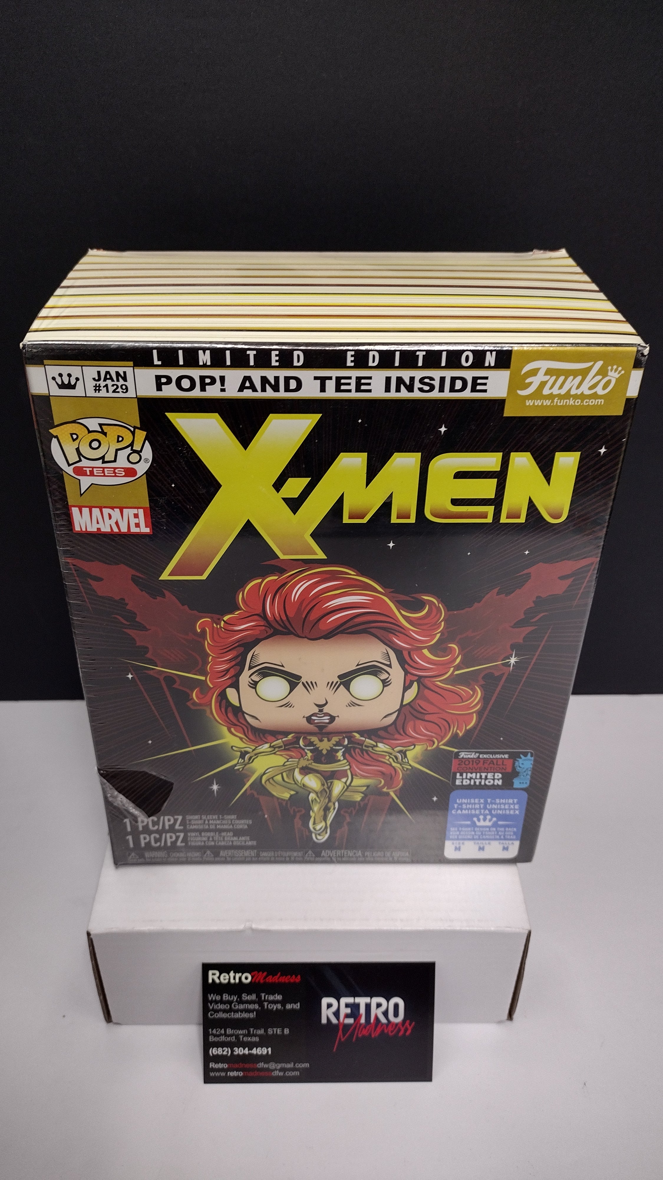 Funko Pop! & Tee: X-Men Dark Phoenix – 2019 Fall Convention Exclusive (Size Medium)